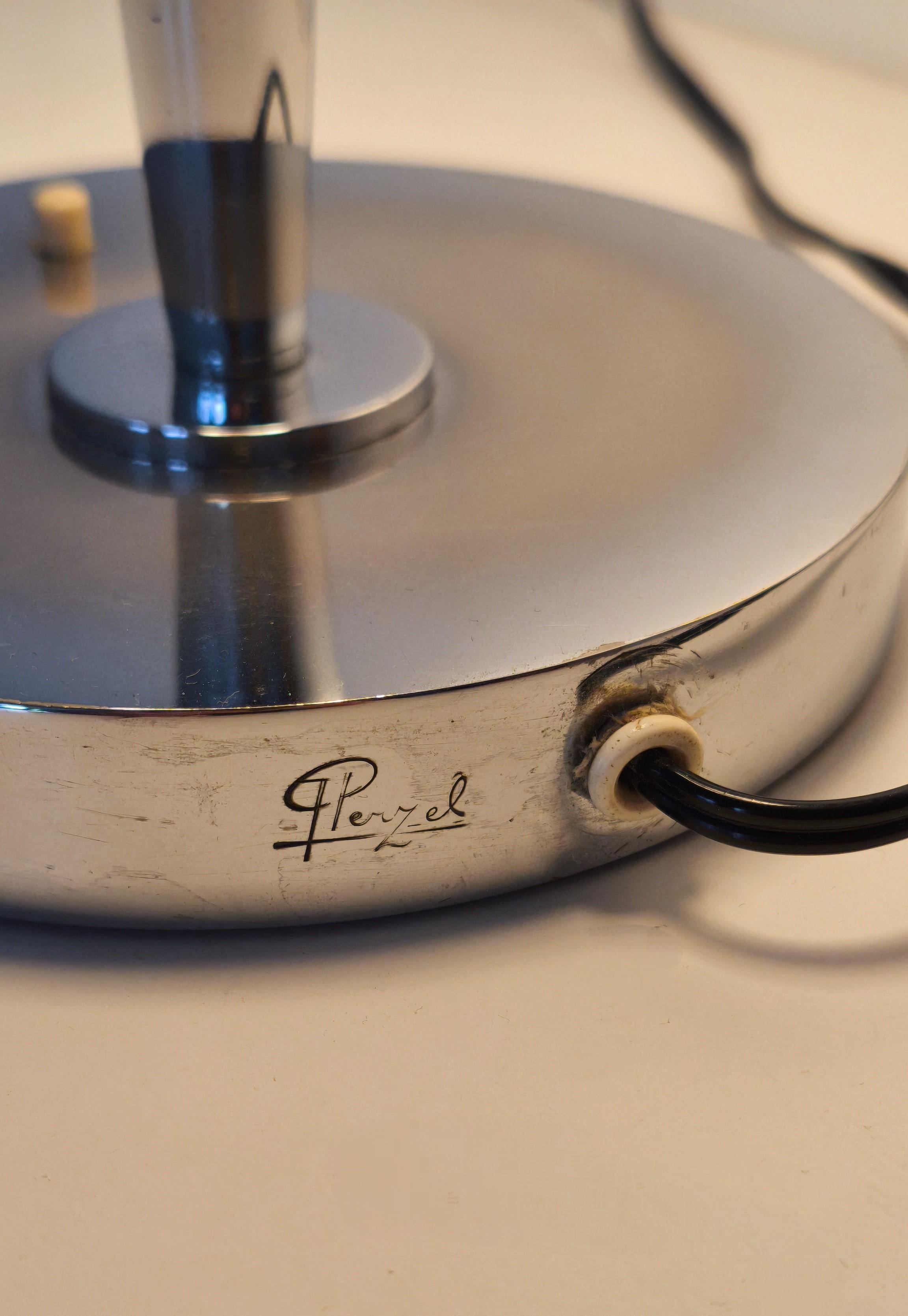 Lámpara de sobremesa modernista, años 30, Jean Perzel, Francia en venta 3