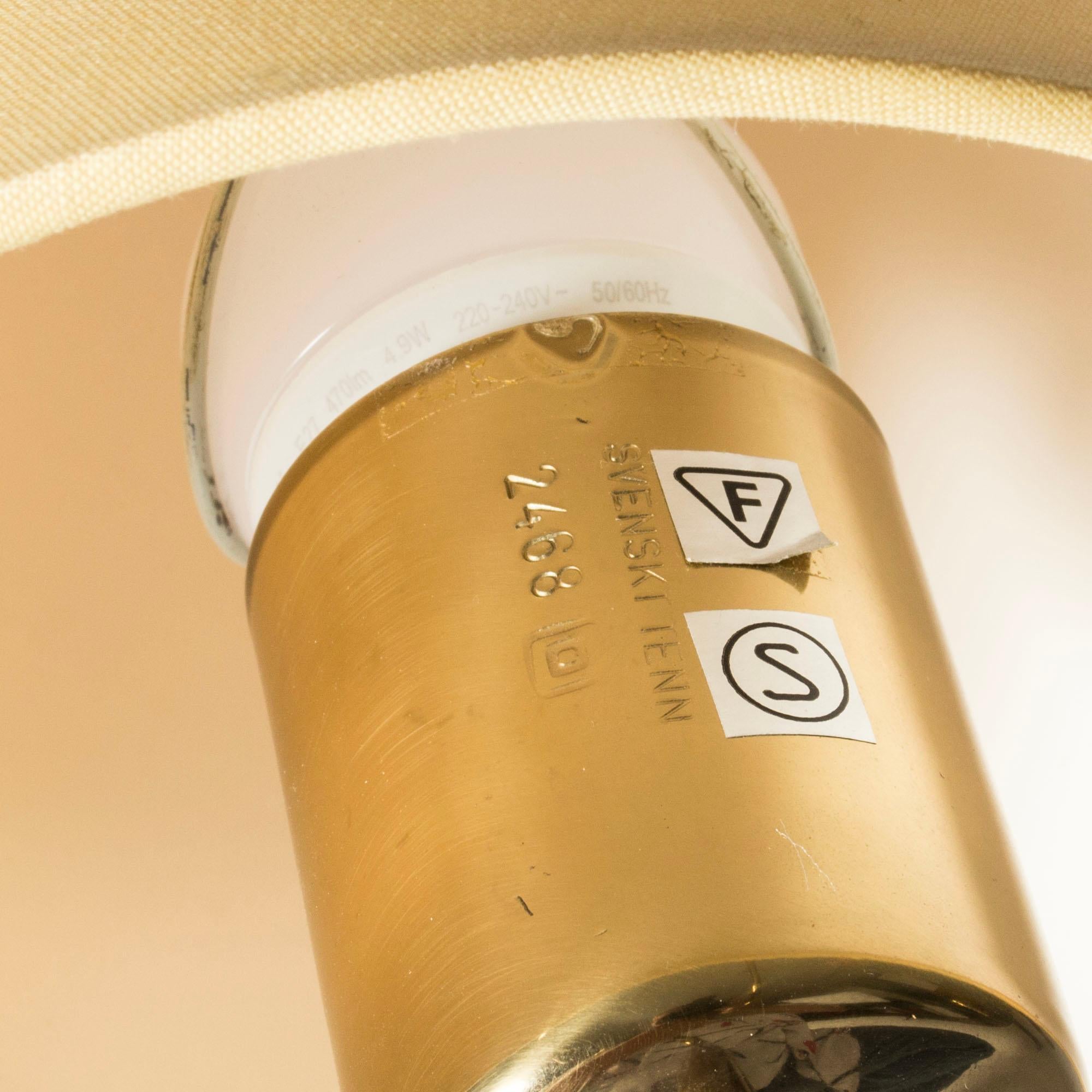 Brass Modernist Table Lamp #2468 by Josef Frank, Svenskt Tenn, Sweden, 1950s For Sale