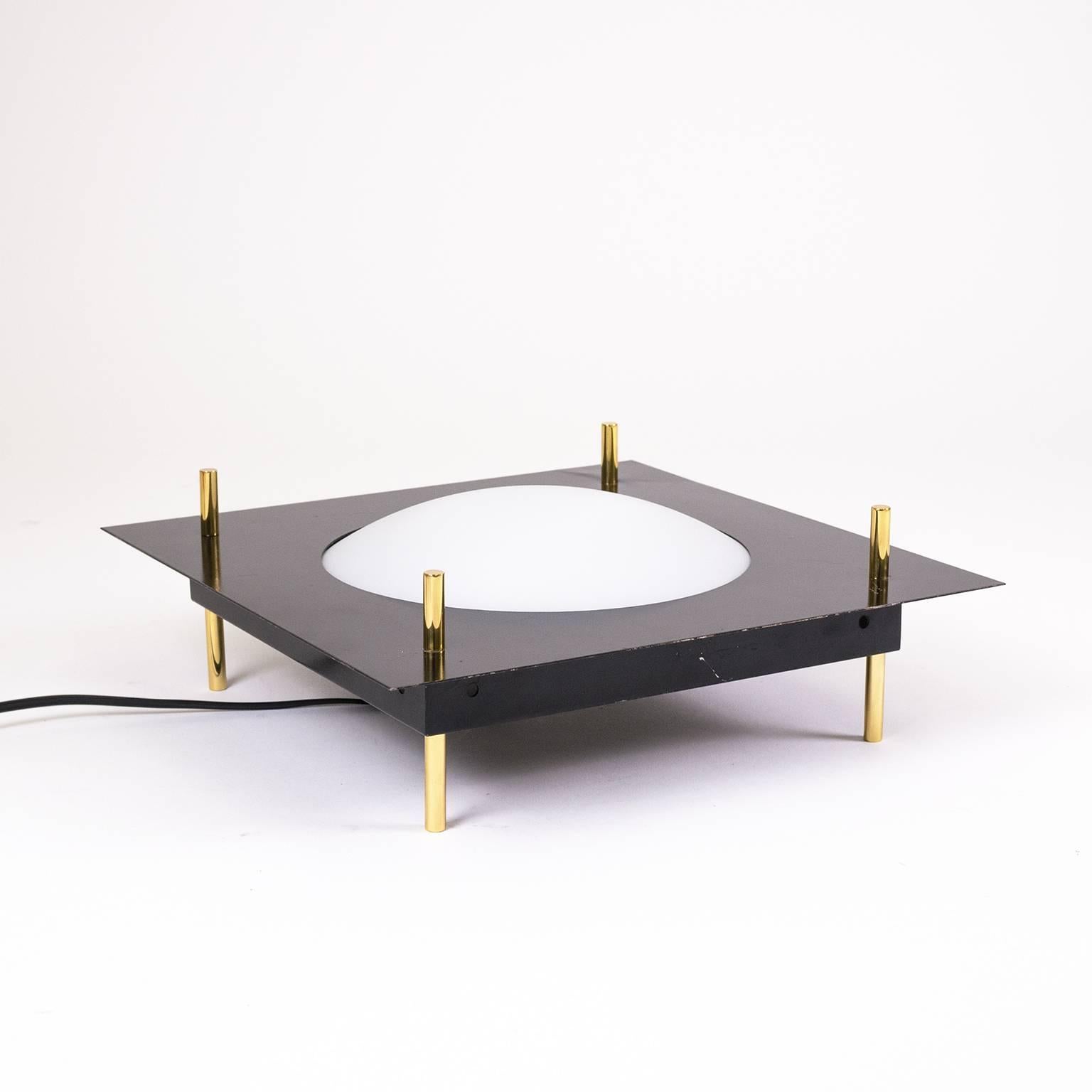 Mid-20th Century Modernist Table Lamp Attributed to Stilnovo, 1950s For Sale