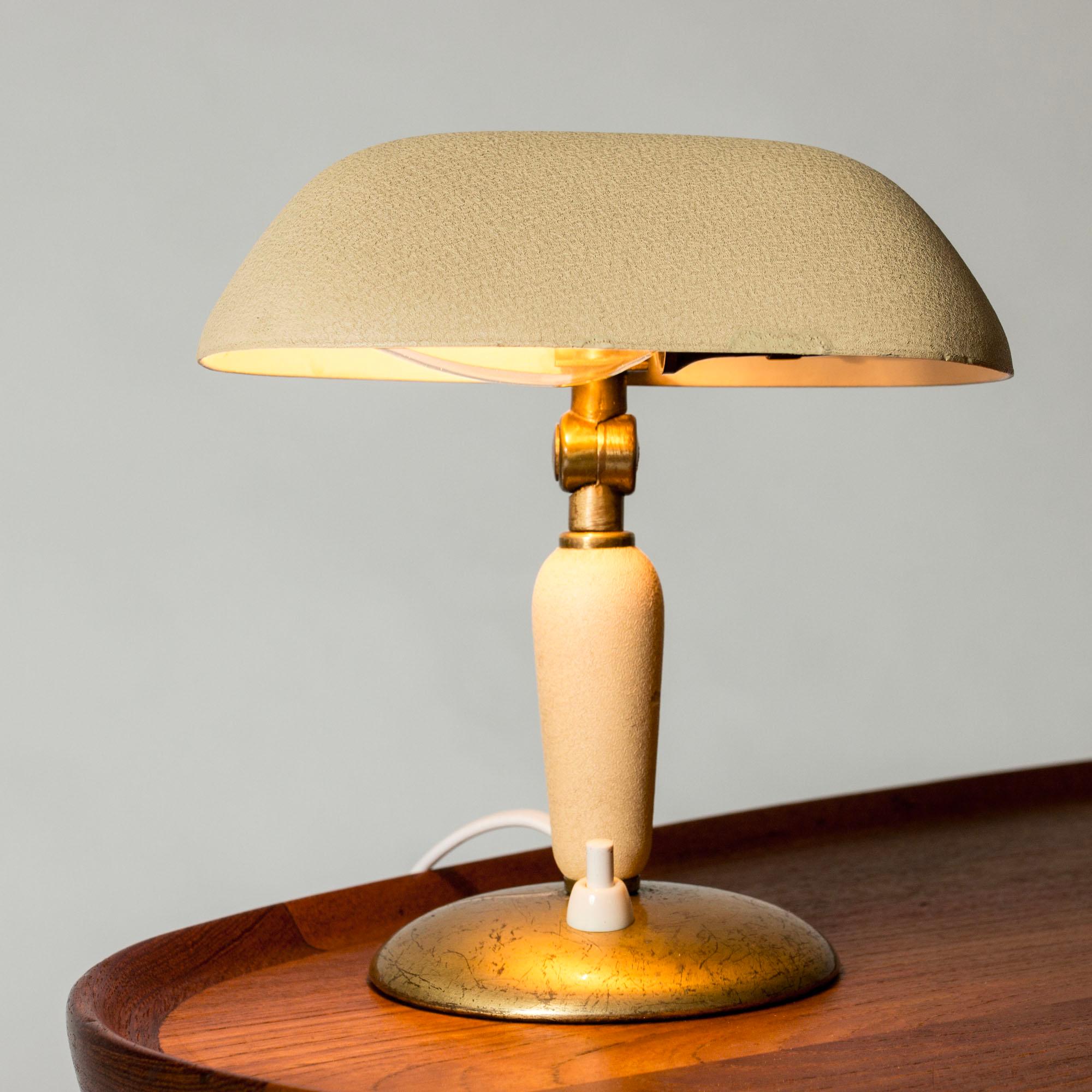 Modernist Table Lamp by Bertil Brisborg, NK, Sweden, 1940s en venta 1