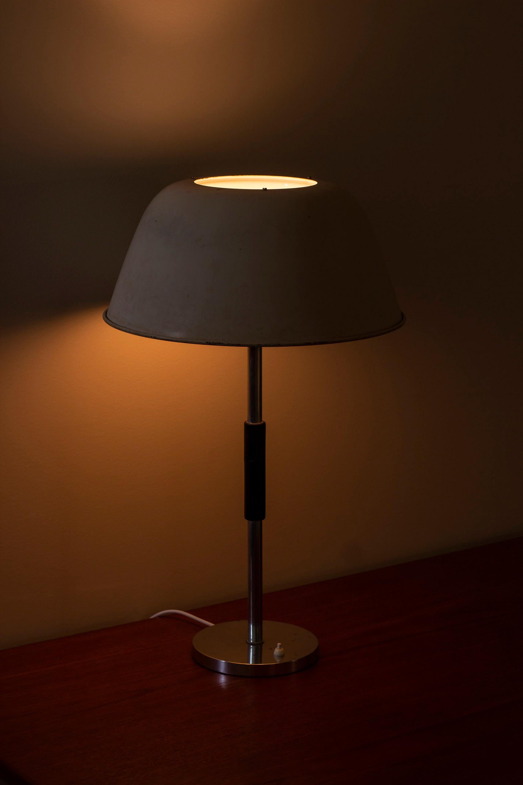 Metal Modernist table lamp by Christian Bergh & Co for ASEA belysning, Sweden, 1930s