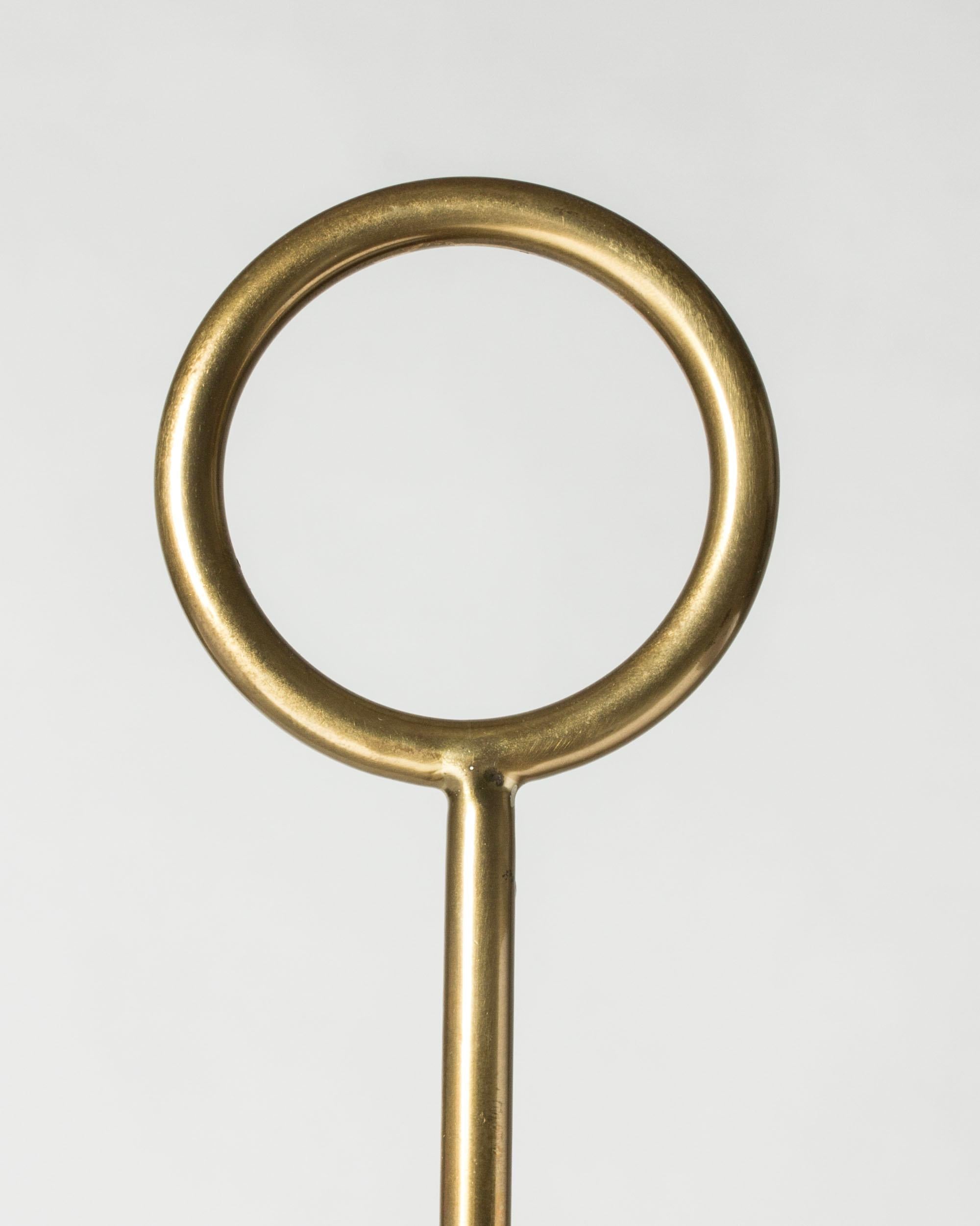 Mid-20th Century Modernist Table Lamp by Hans Bergström, Ateljé Lyktan, Sweden, 1940s For Sale