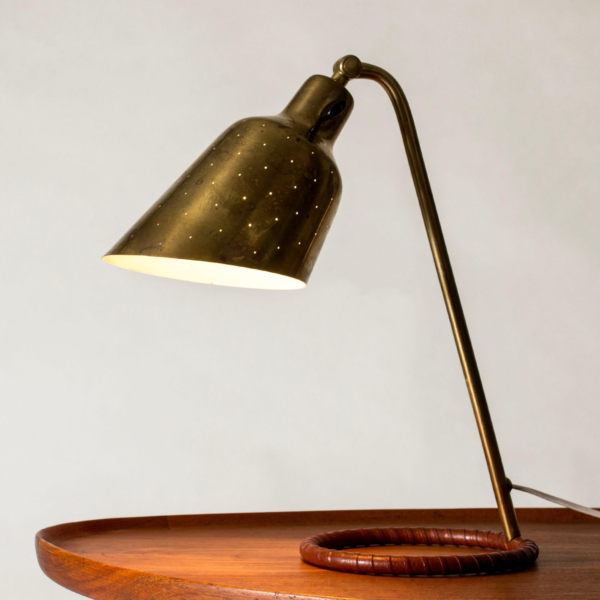 Scandinavian Modern Modernist Table Lamp by Hans Bergström, Ateljé Lyktan, Sweden, 1950s For Sale