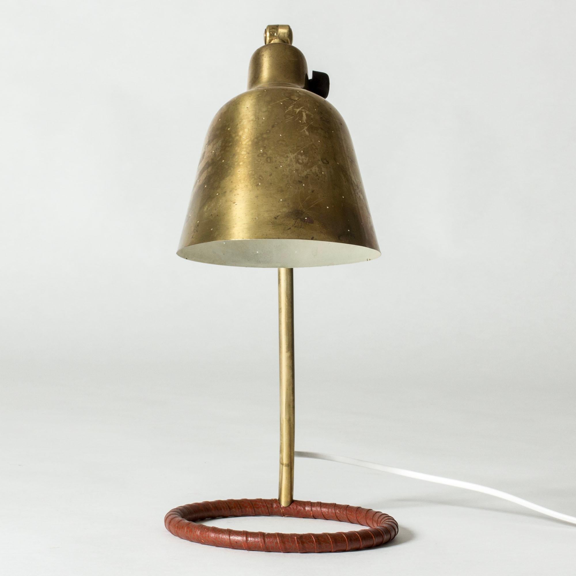 Modernist Table Lamp by Hans Bergström, Ateljé Lyktan, Sweden, 1950s In Good Condition For Sale In Stockholm, SE