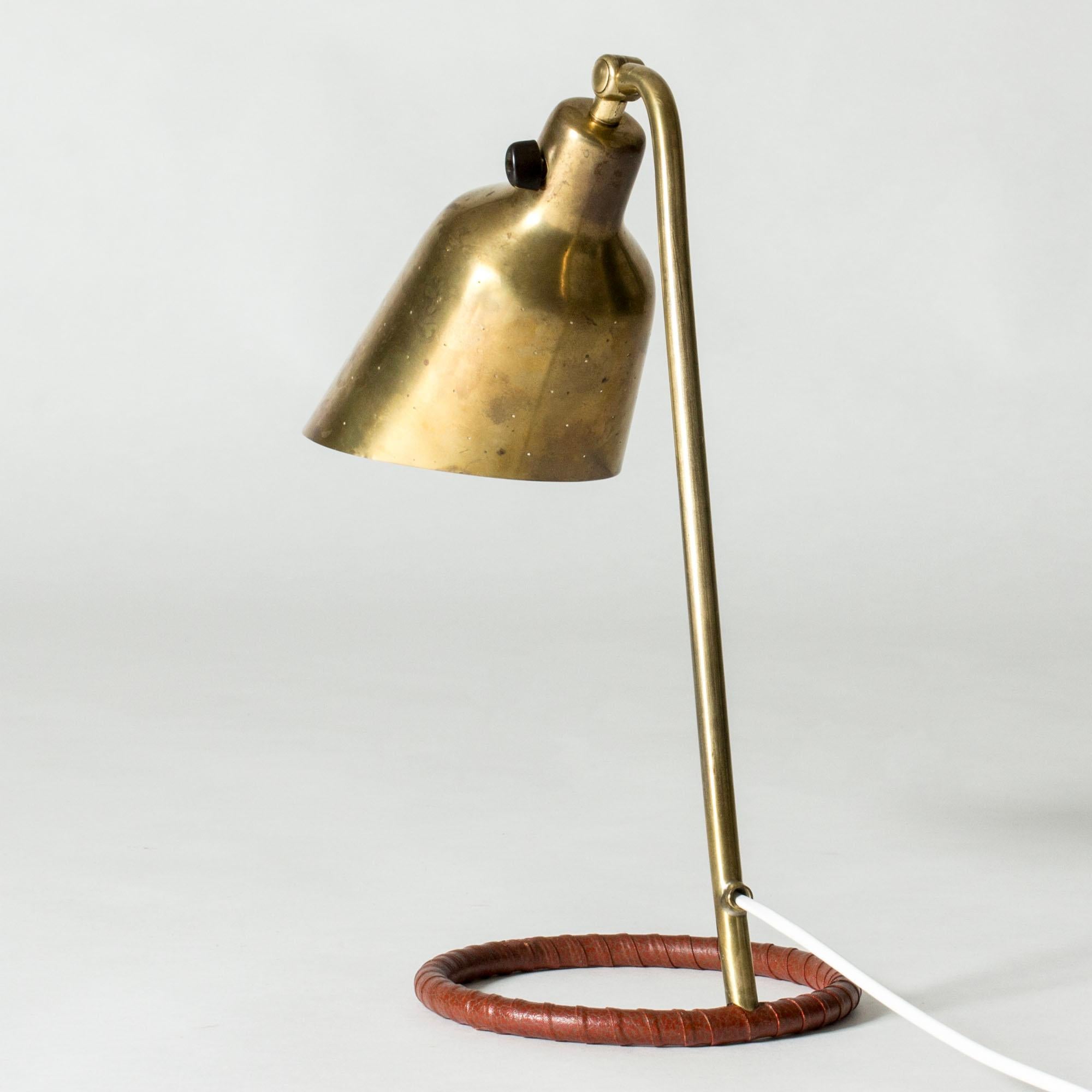 Mid-20th Century Modernist Table Lamp by Hans Bergström, Ateljé Lyktan, Sweden, 1950s For Sale