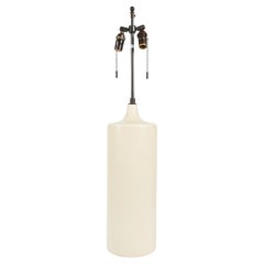 Lampada da tavolo modernista, ceramica bianca, Canada, CIRCA 1960