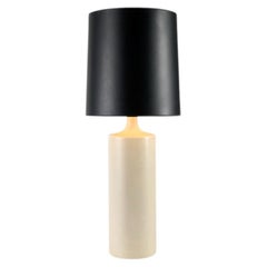Modernist Table Lamp, White Ceramic, Canada, Circa 1960