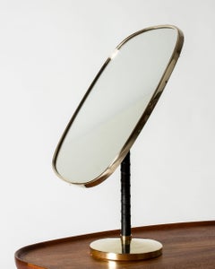 Modernistischer Tischspiegel von David Rosén für Nordiska Kompaniet, Schweden, 1950er Jahre