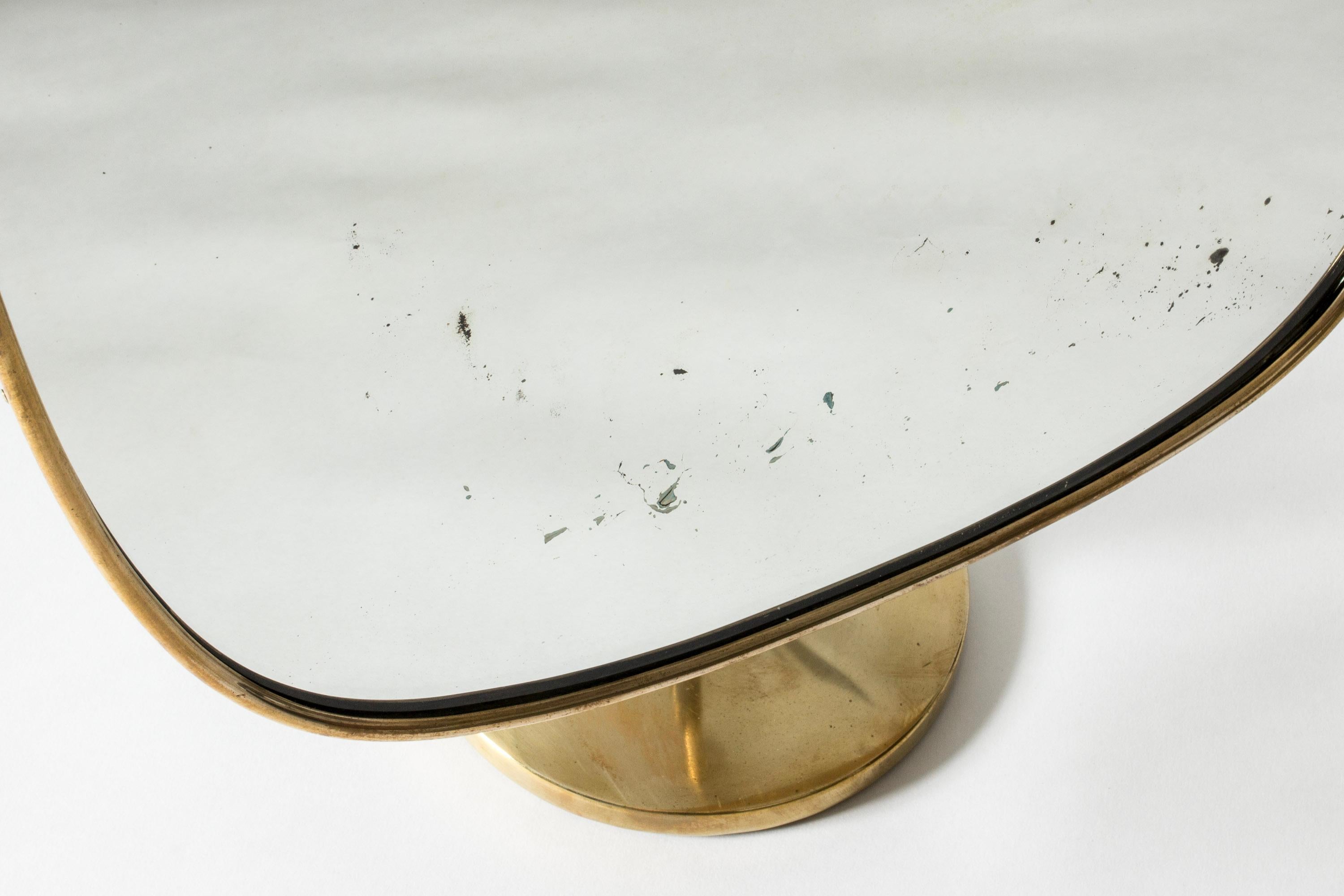 Swedish Modernist Table Mirror by David Rosén for Nordiska Kompaniet, Sweden, 1950s