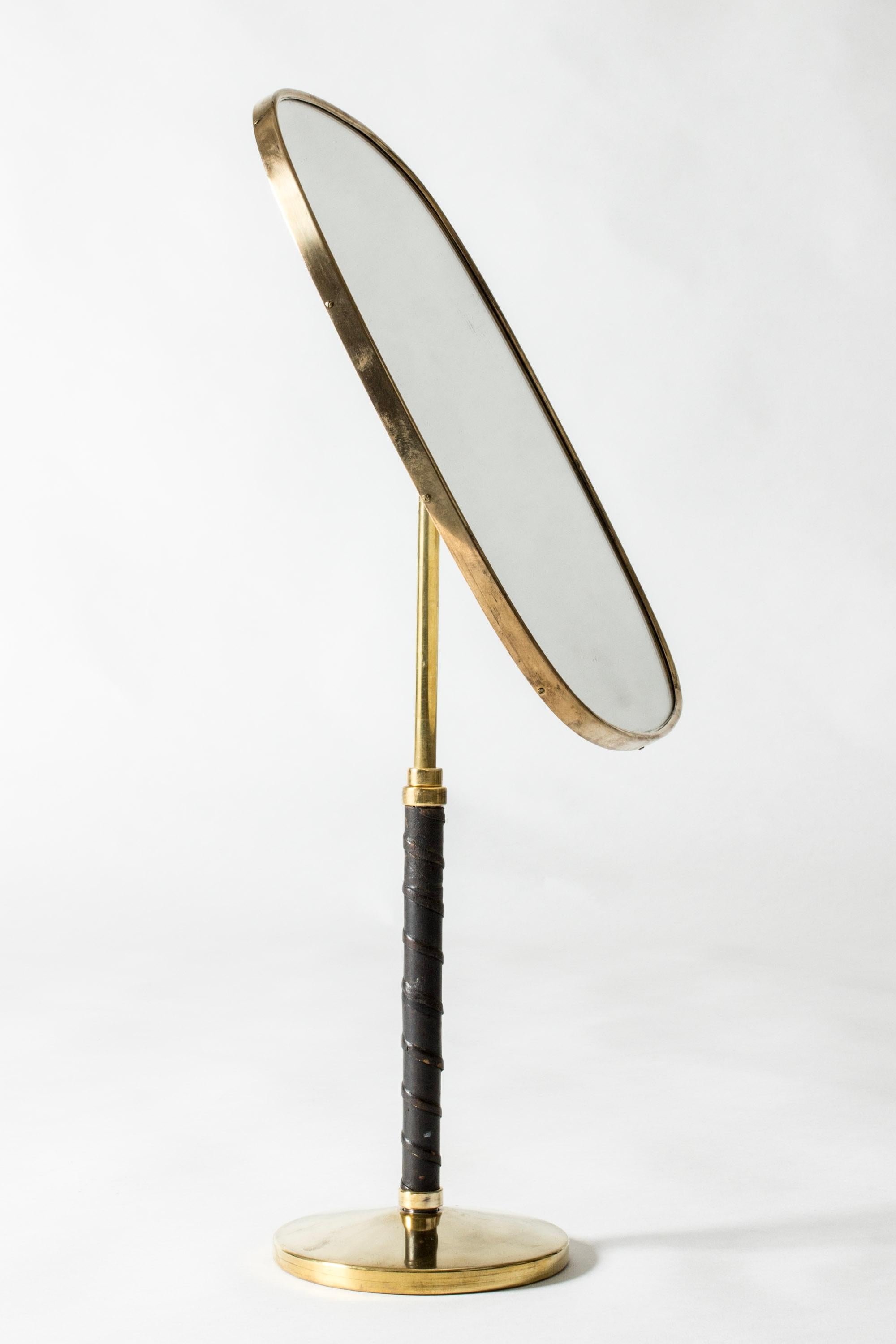Swedish Modernist Table Mirror by David Rosén for Nordiska Kompaniet, Sweden, 1950s