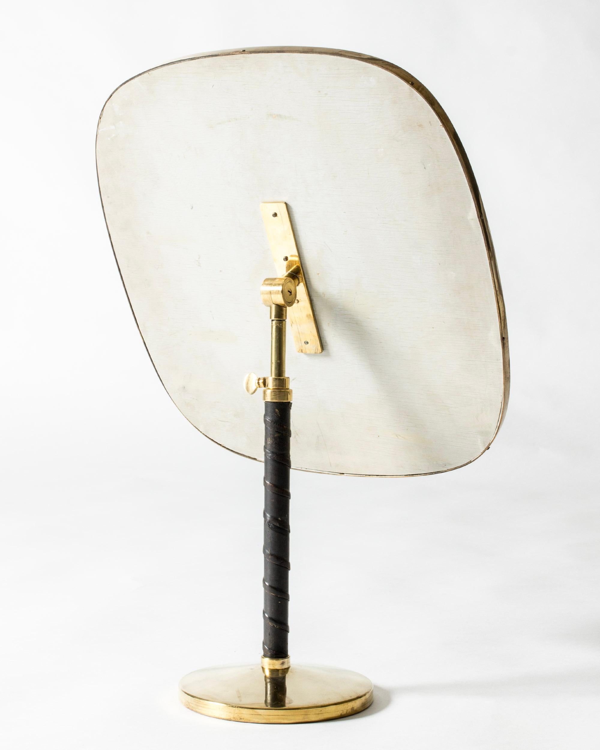 Mid-20th Century Modernist Table Mirror by David Rosén for Nordiska Kompaniet, Sweden, 1950s