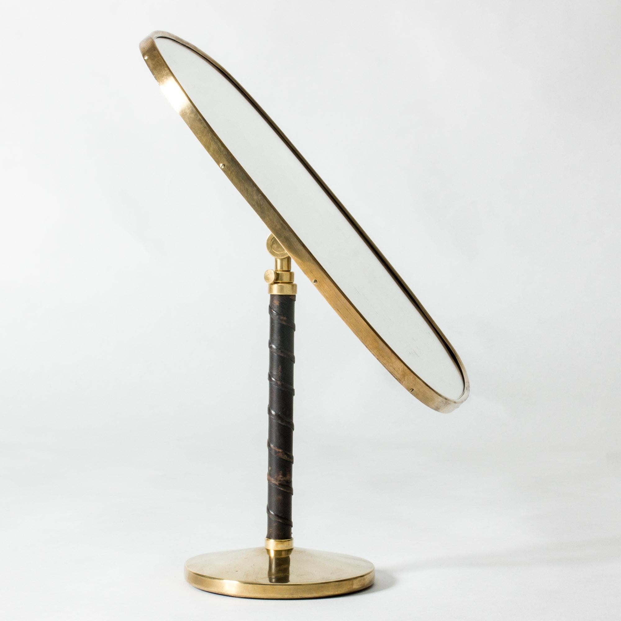 Modernist Table Mirror by David Rosén for Nordiska Kompaniet, Sweden, 1950s 2