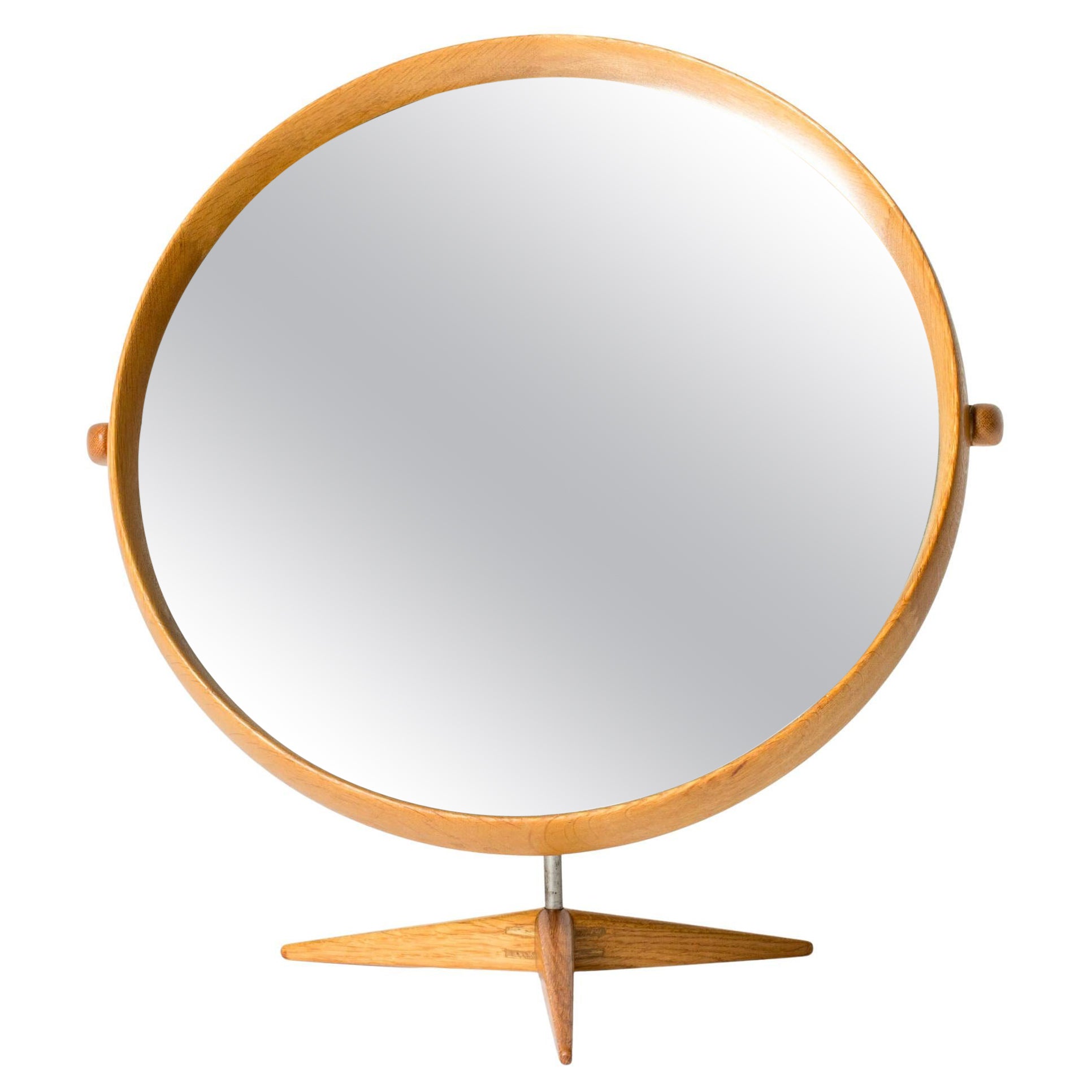 Modernist Table Mirror by Uno & Östen Kristiansson, Luxus, Sweden, 1950s