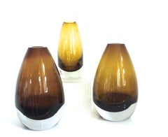 Modernist Tamara Aladin Bullet Torpedo Vase Three Piece Collection, Finnish