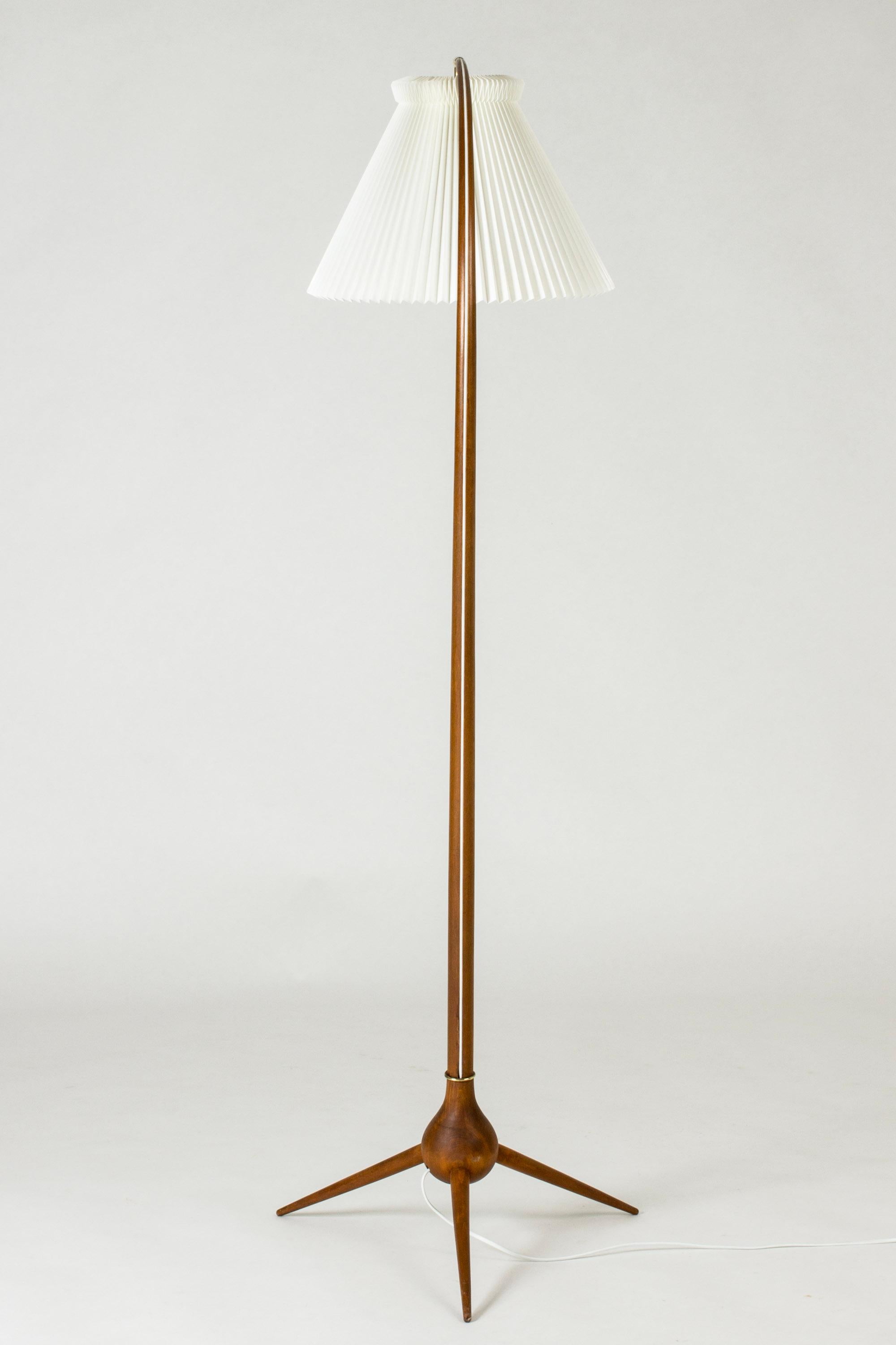 Scandinavian Modern Modernist Teak Floor Lamp 