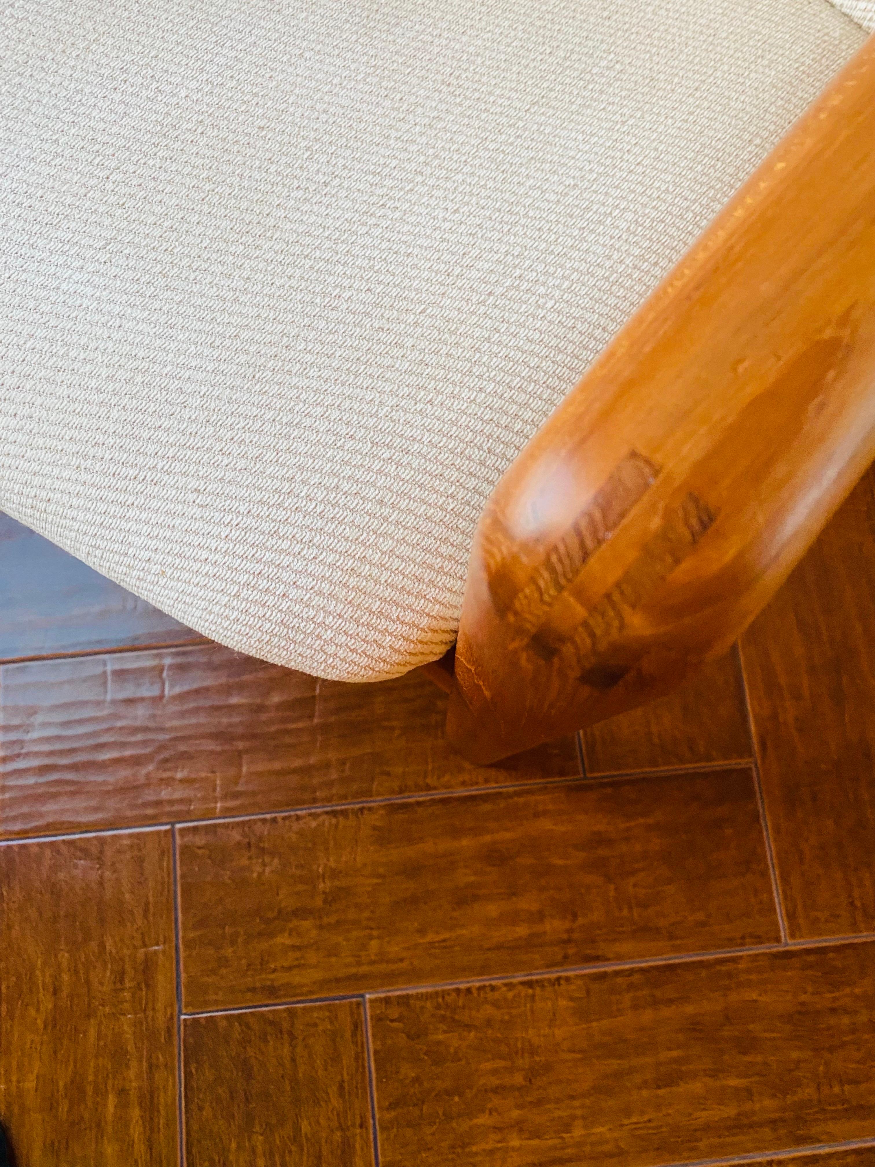 Late 20th Century Modernist Teak Wood Arm Chair by Benny Linden For Sale