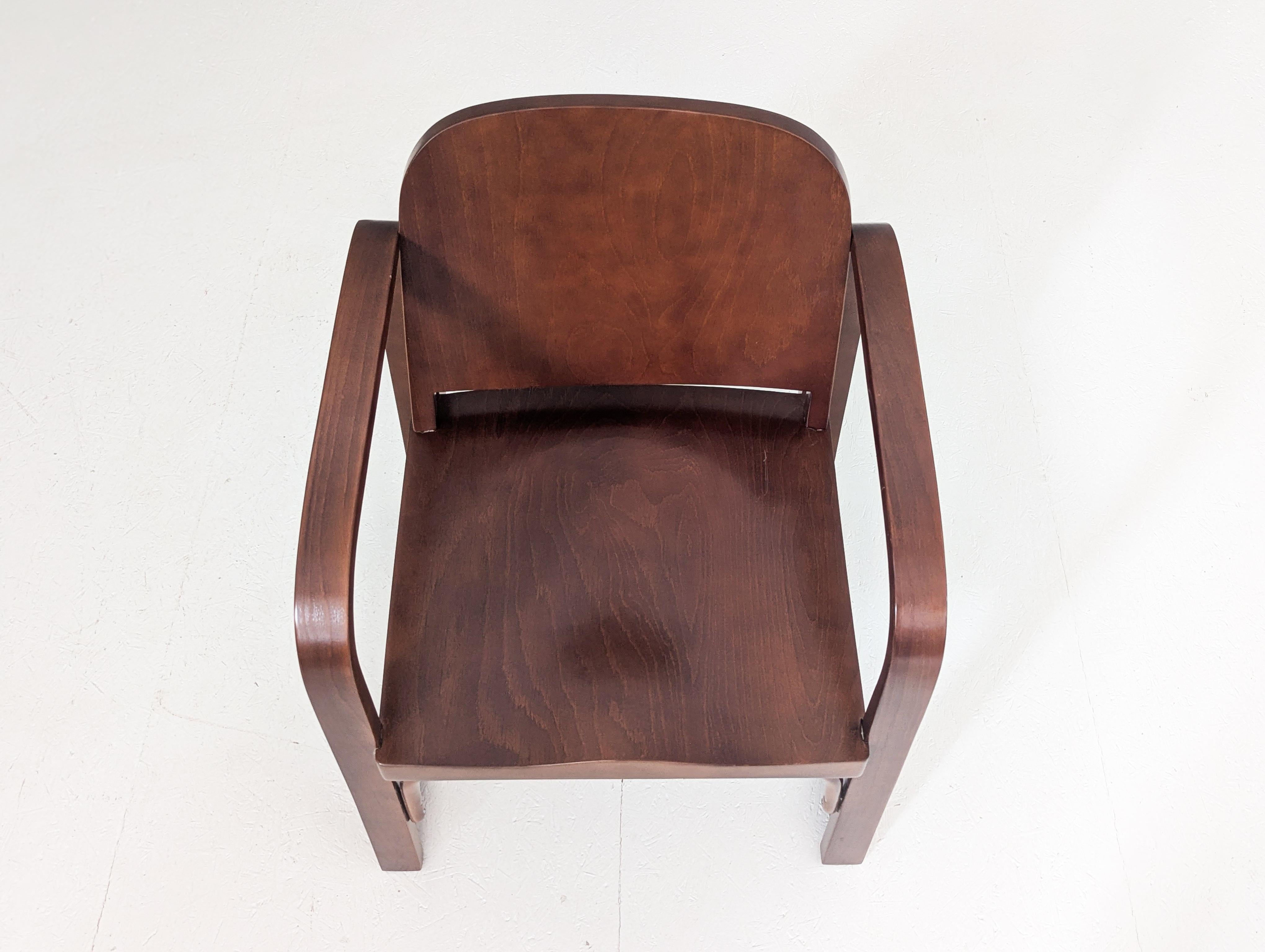 Modernistischer Thonet A 745 F Bugholz-Sessel, 1930er Jahre im Angebot 2