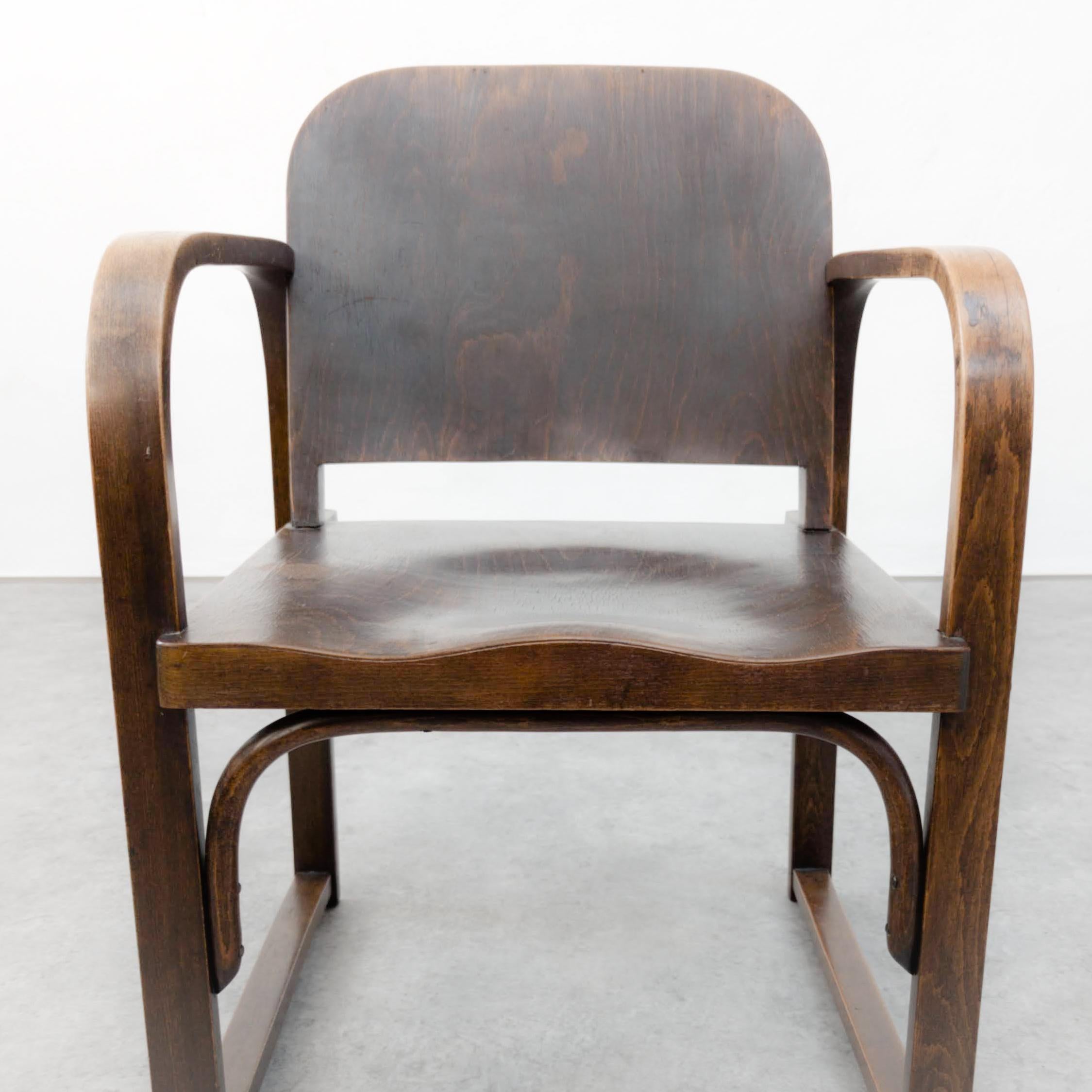 Modernistischer Thonet A 745/F Sessel aus gebogenem Holz  im Angebot 2