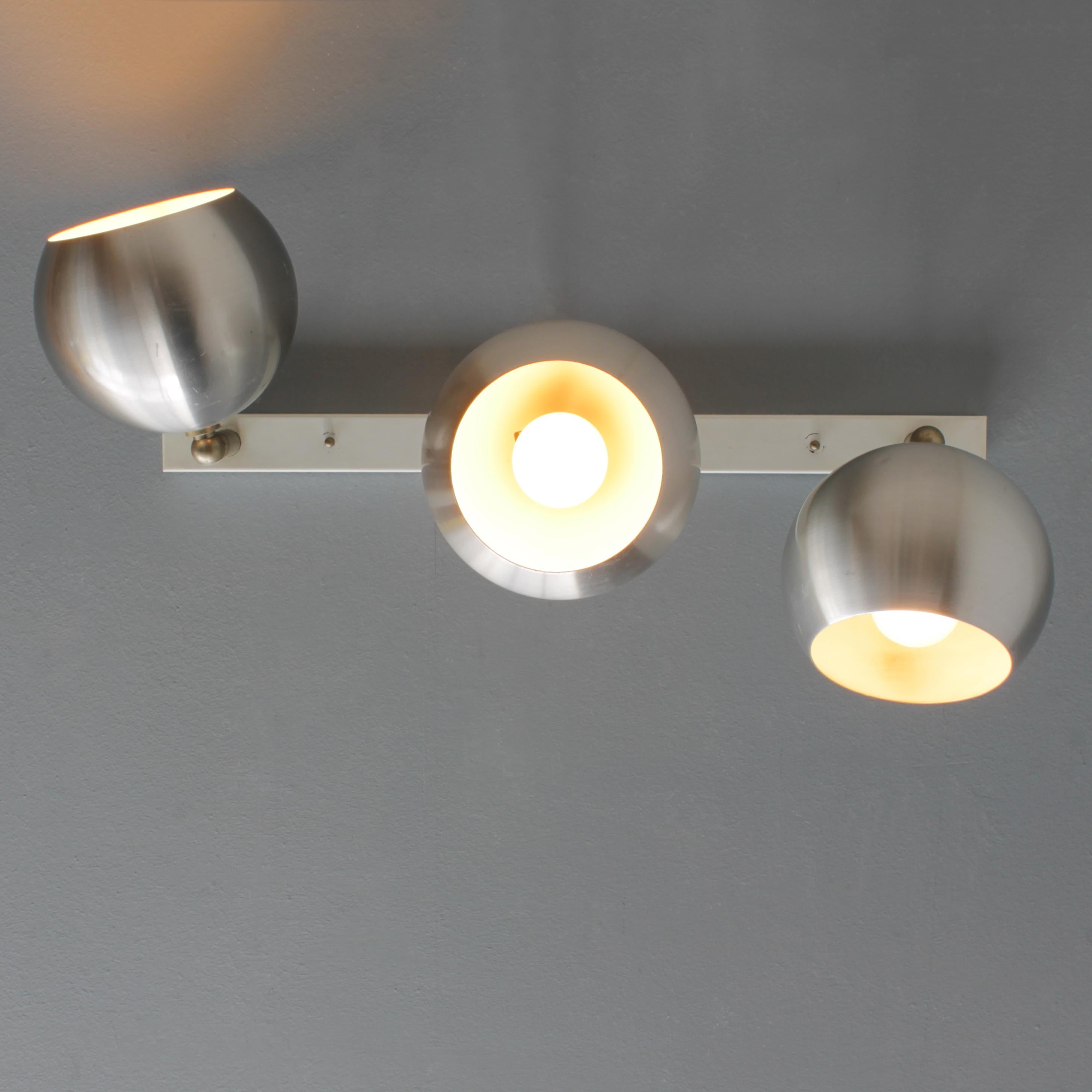 Modernist Three Light Fixture by RAAK, Amsterdam 3