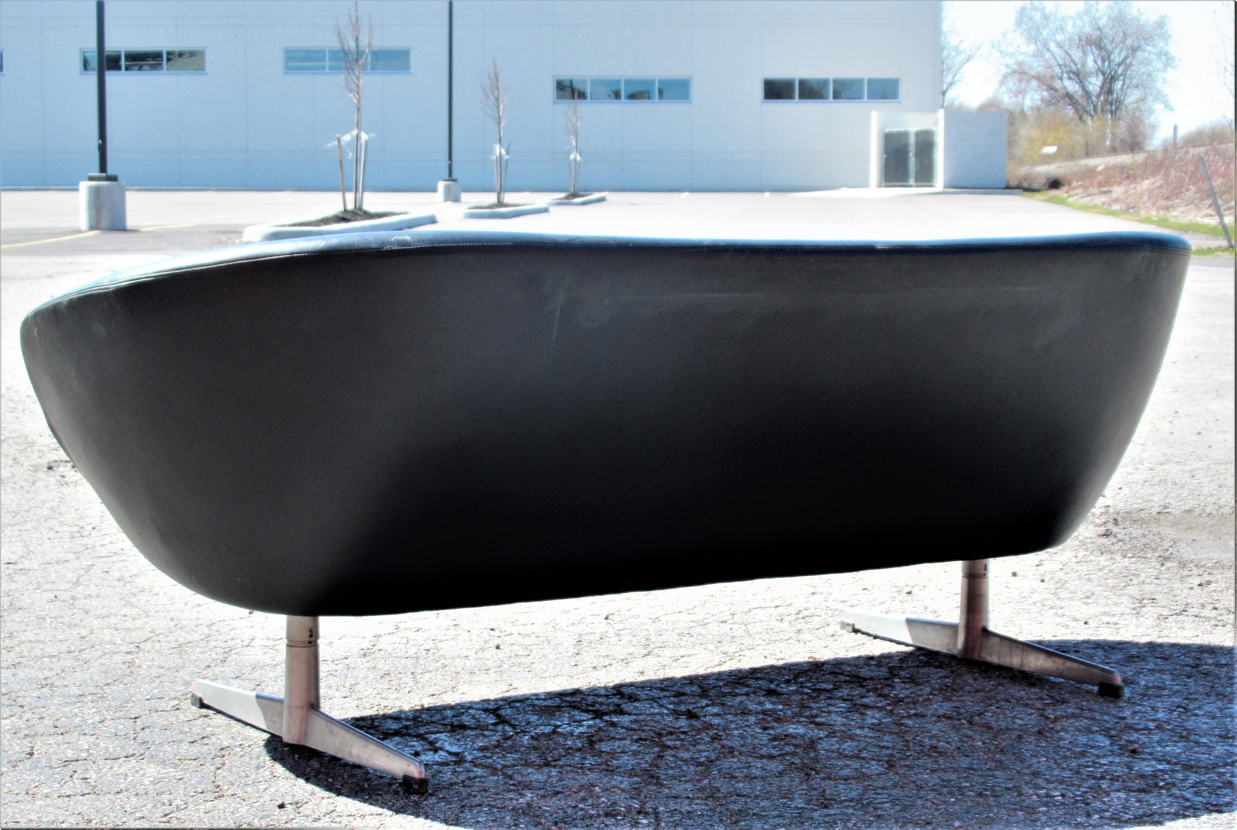 Aluminum  Three-Seat Pod Sofa by Overman, Sweden 