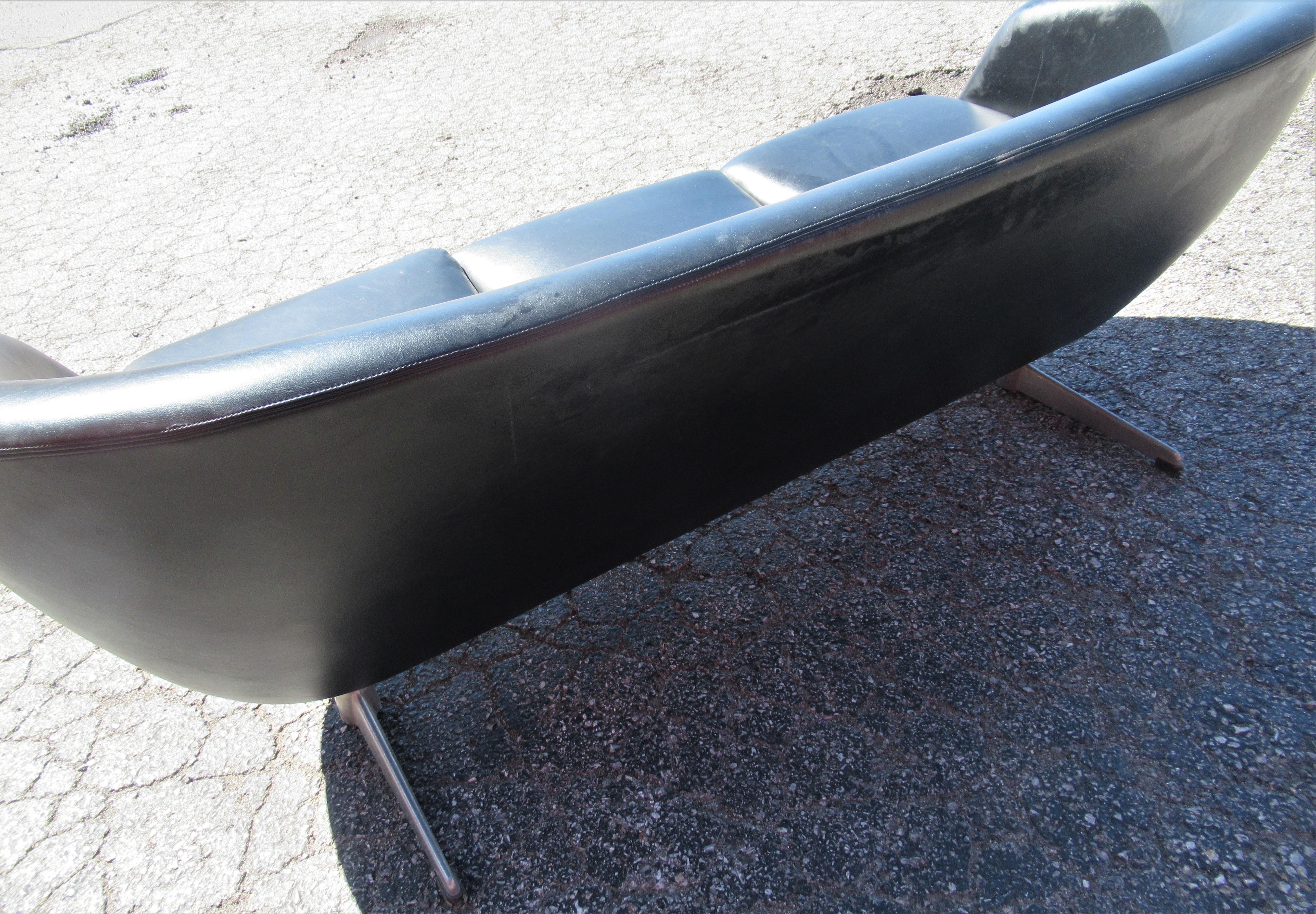 Three-Seat Pod Sofa by Overman, Sweden 1
