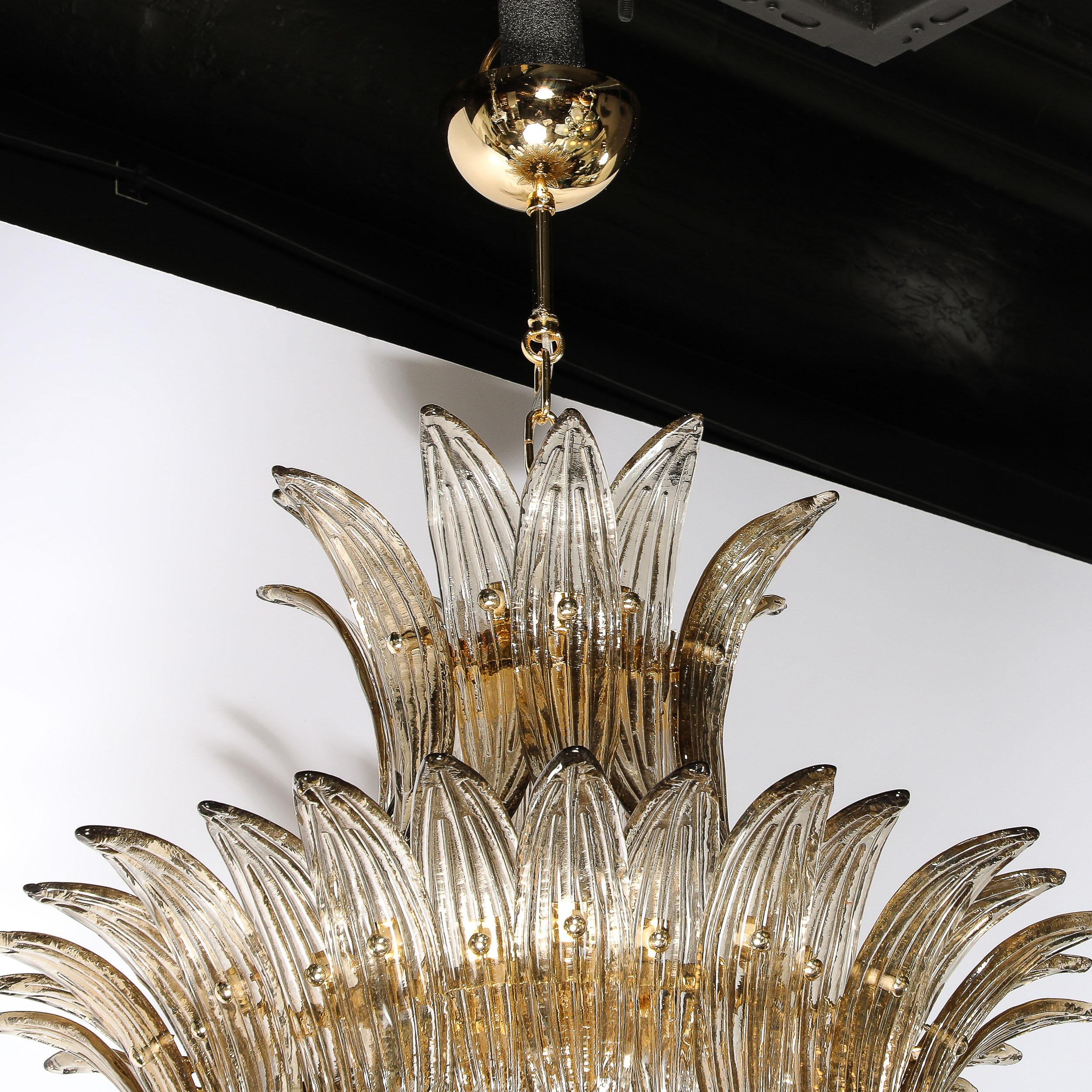 Lustre moderniste à trois niveaux 