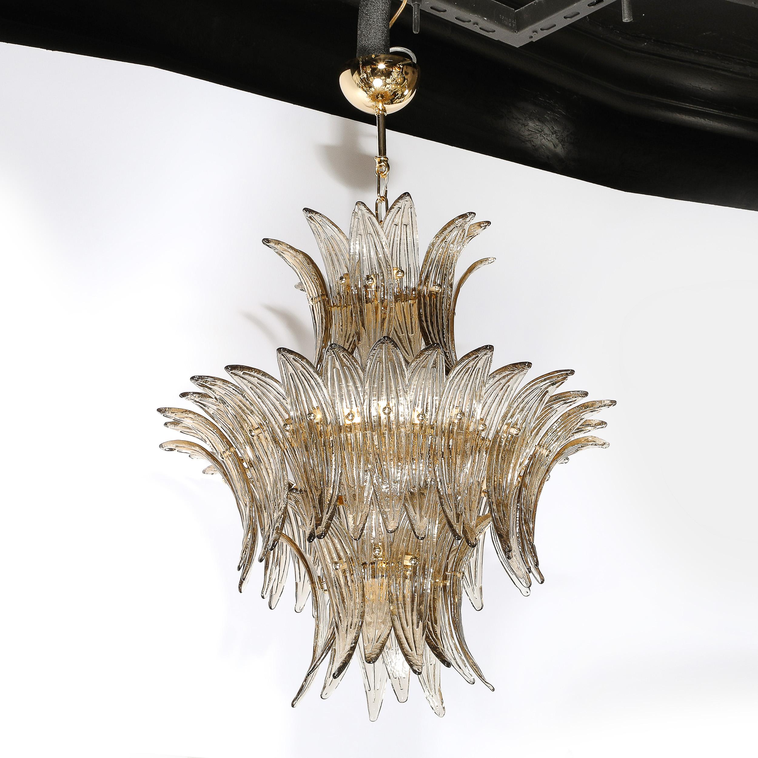 Lustre moderniste à trois niveaux 
