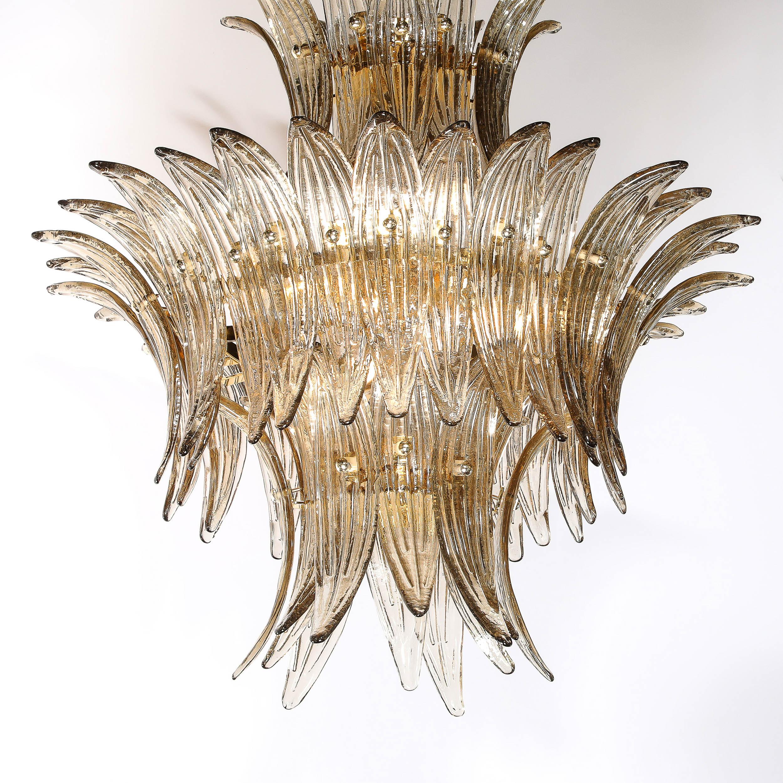 Moderne Lustre moderniste à trois niveaux 