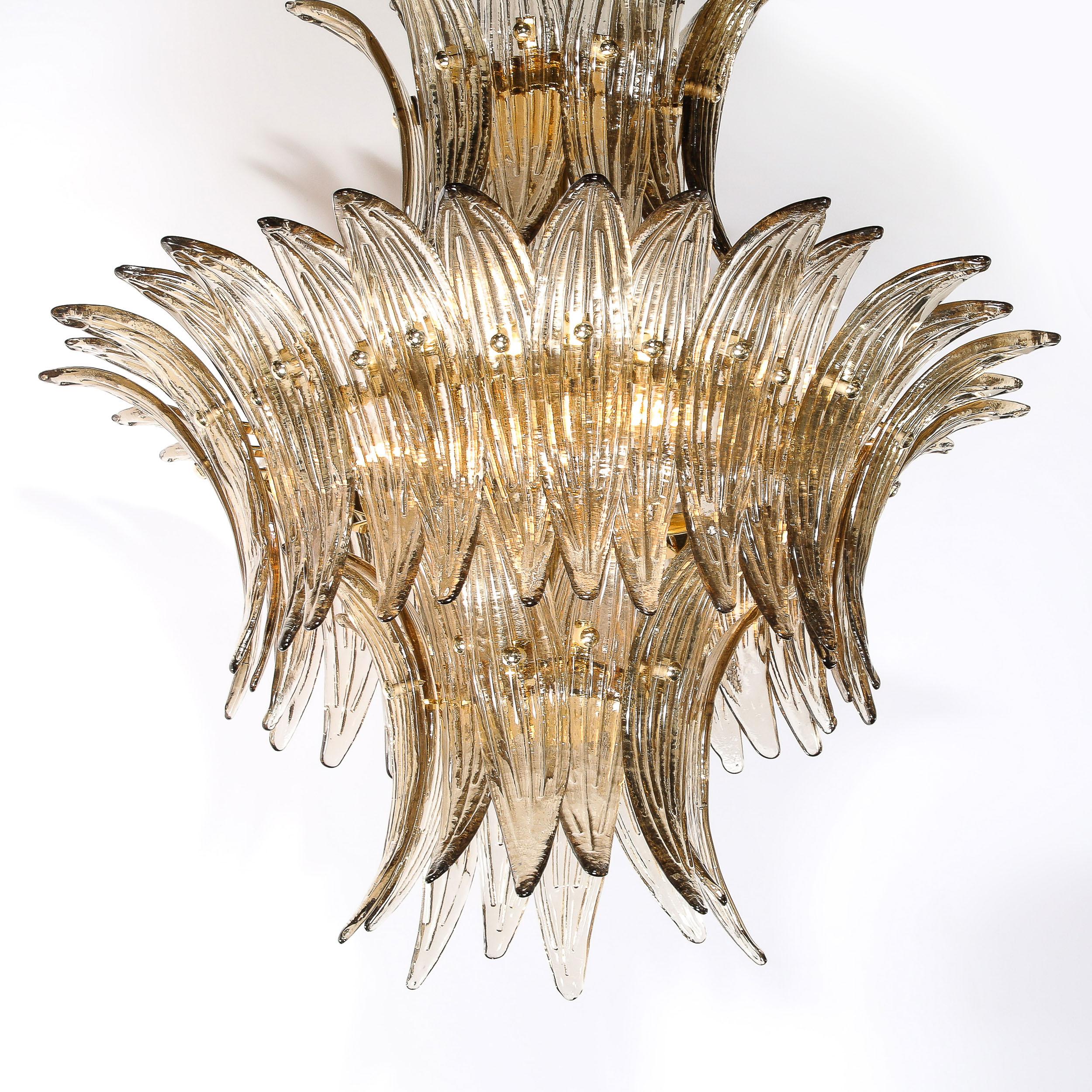 italien Lustre moderniste à trois niveaux 