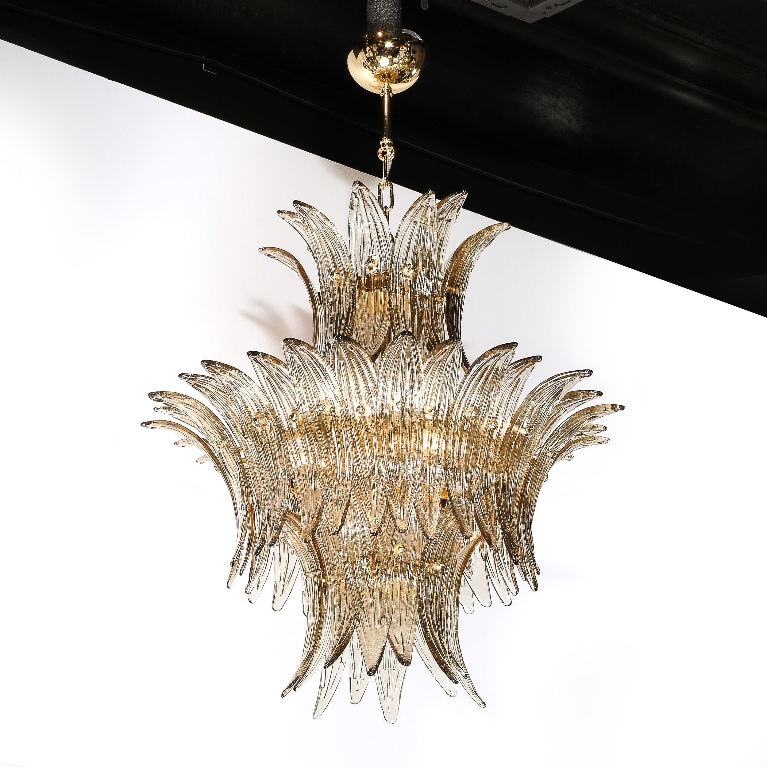Lustre moderniste à trois niveaux 