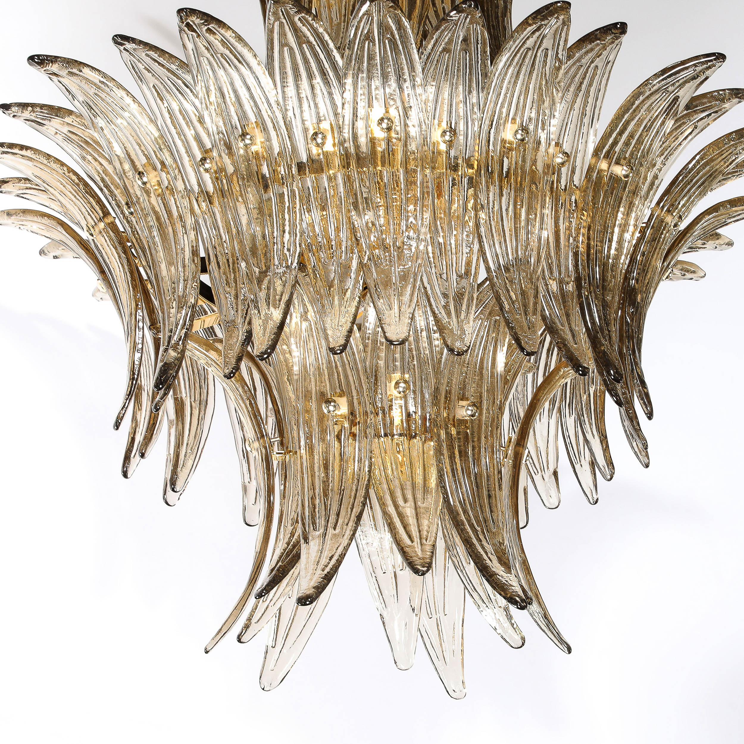 Lustre moderniste à trois niveaux 