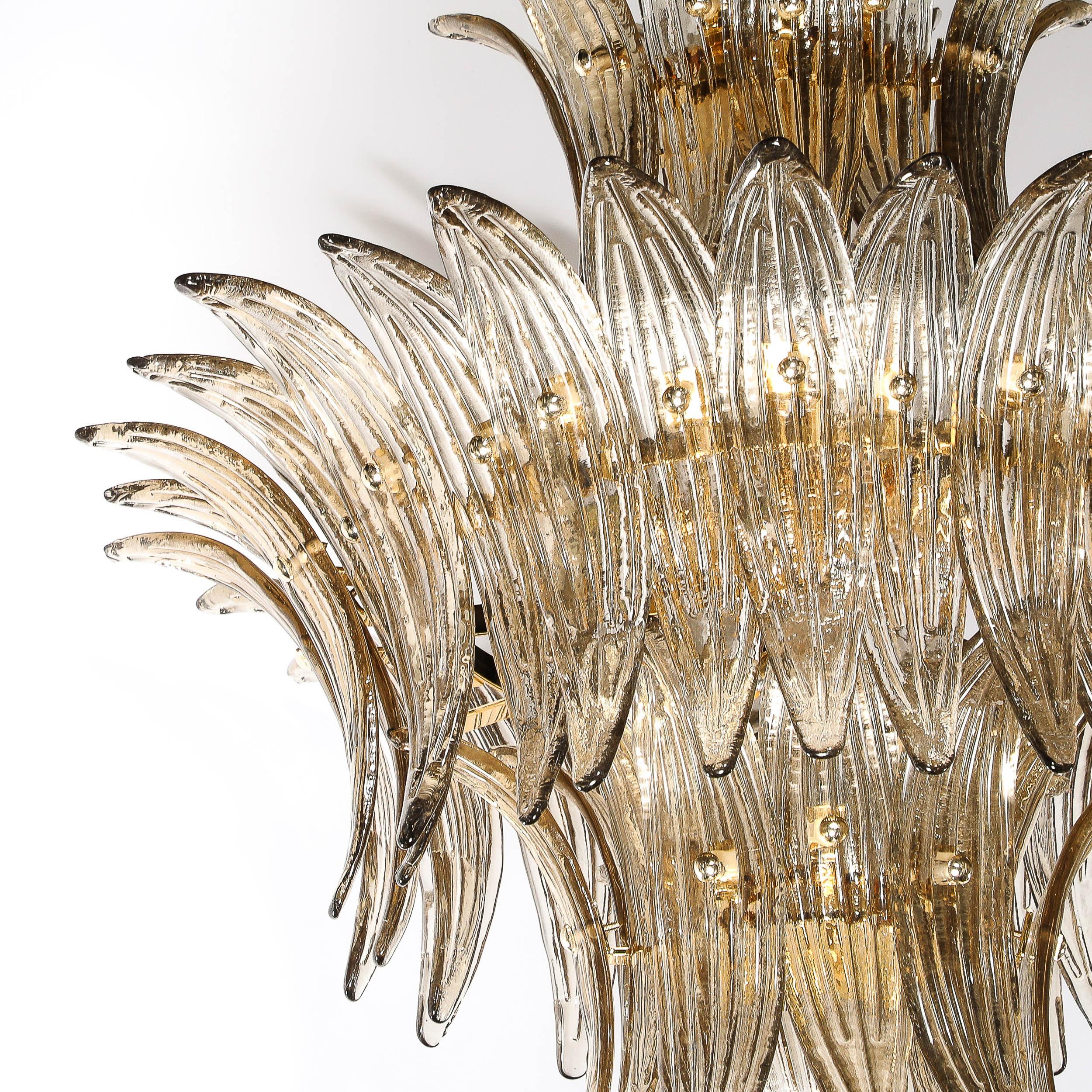 Lustre moderniste à trois niveaux 