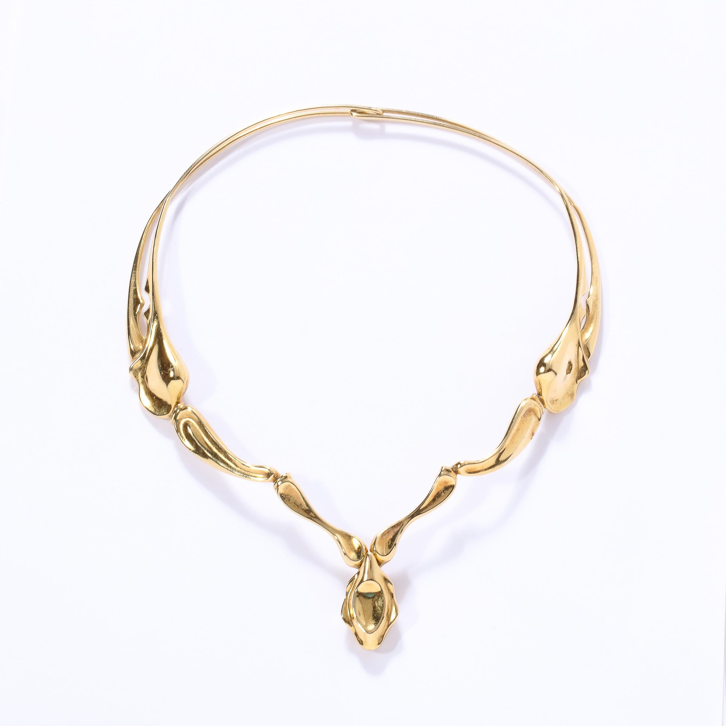 Modernist Tiffany & Co. Elsa Peretti Large Scorpion Yellow Gold Necklace 3