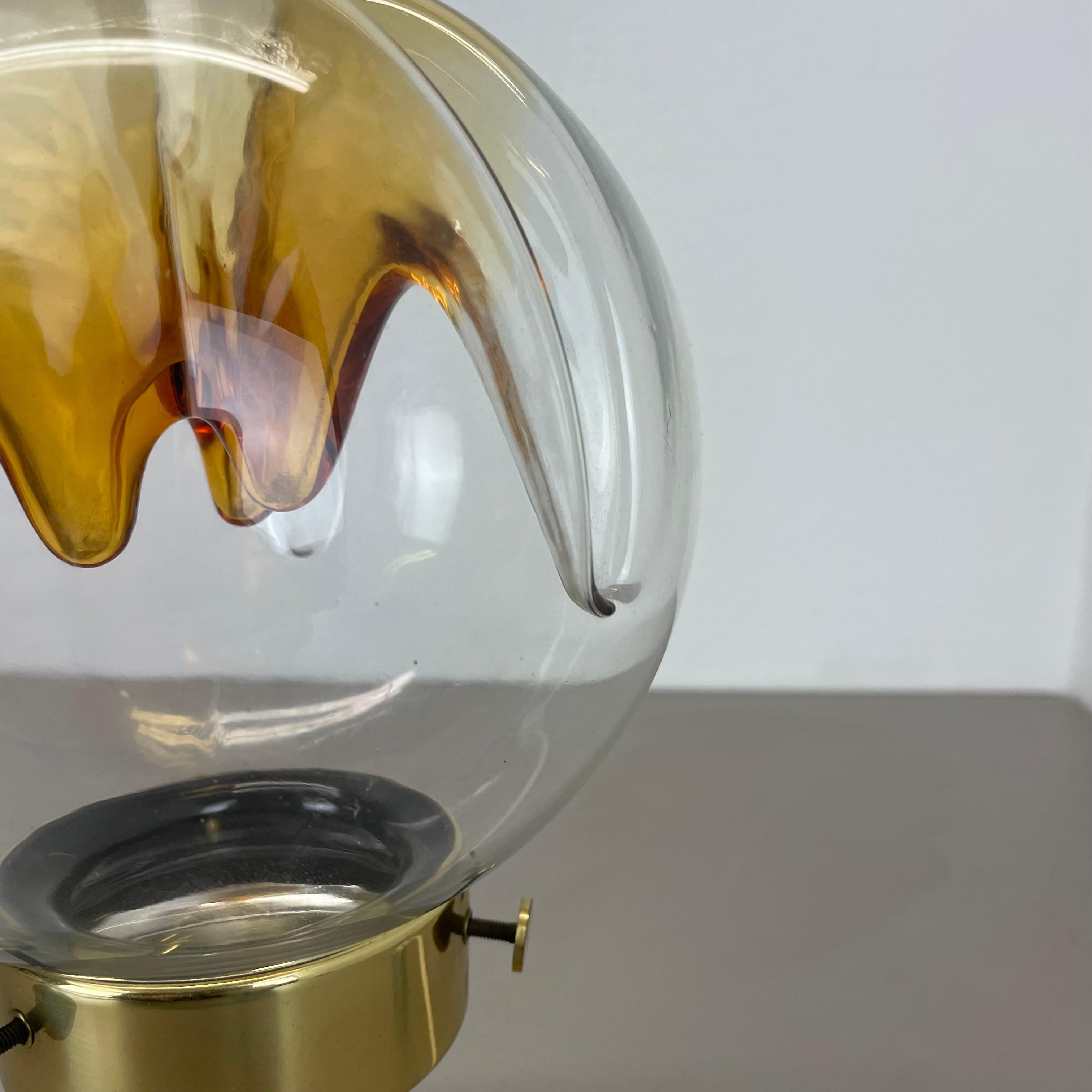 Modernist Toni Zuccheri Style Murano Table Light by Kaiser Leuchten Germany 1970 For Sale 4