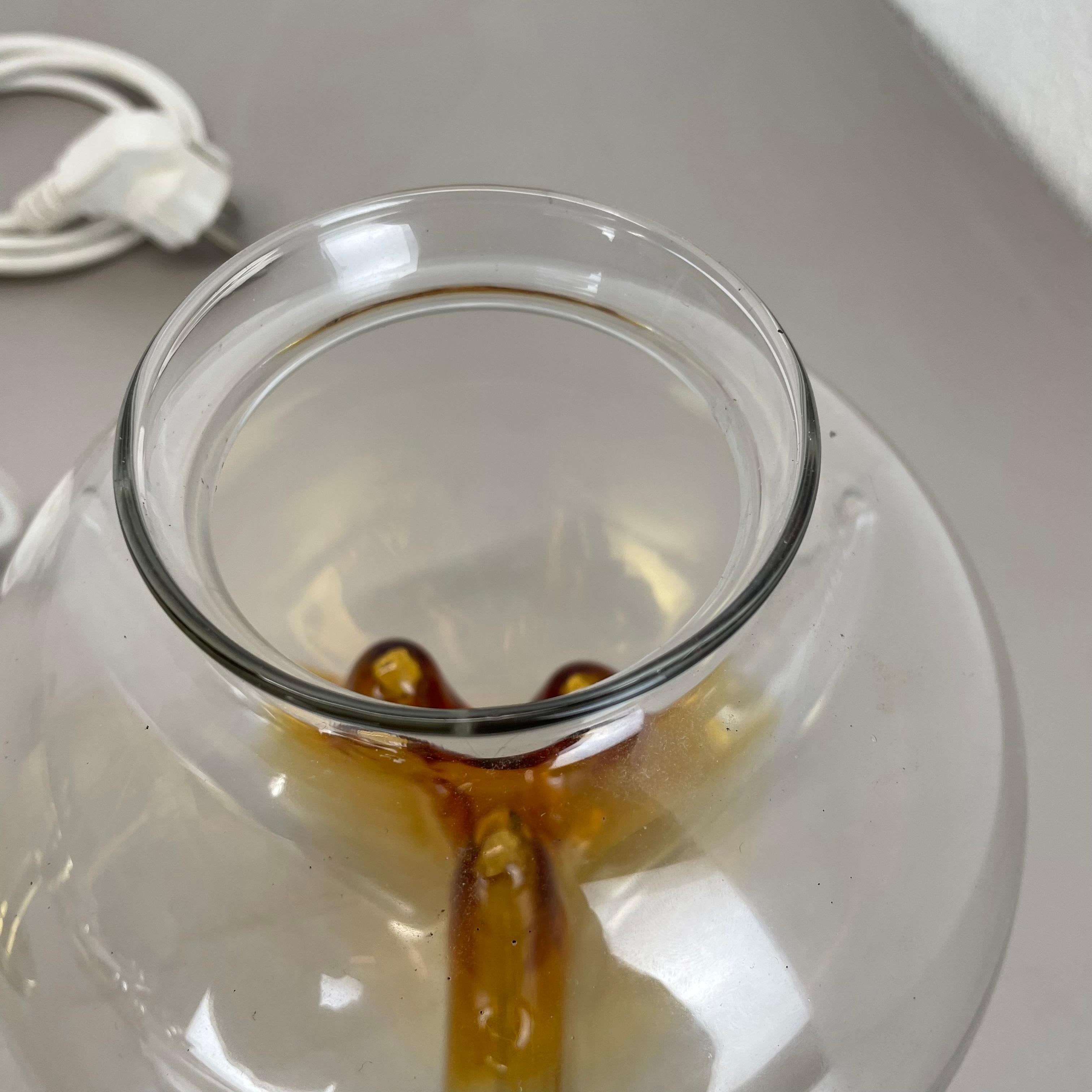 Modernist Toni Zuccheri Style Murano Table Light by Kaiser Leuchten Germany 1970 For Sale 12