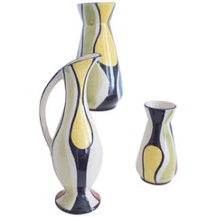 Vintage Modernist Toscana Cilli Worsdorfer Collection 1950s Jasba Keramik 'West German'
