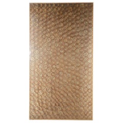 Modernist Translucent Architectural Panel with Repeating Curlicue Field Motif