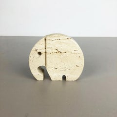 Modernist Travertine Marble Elephant Figure by Fratelli Mannelli, Italy, 1970s