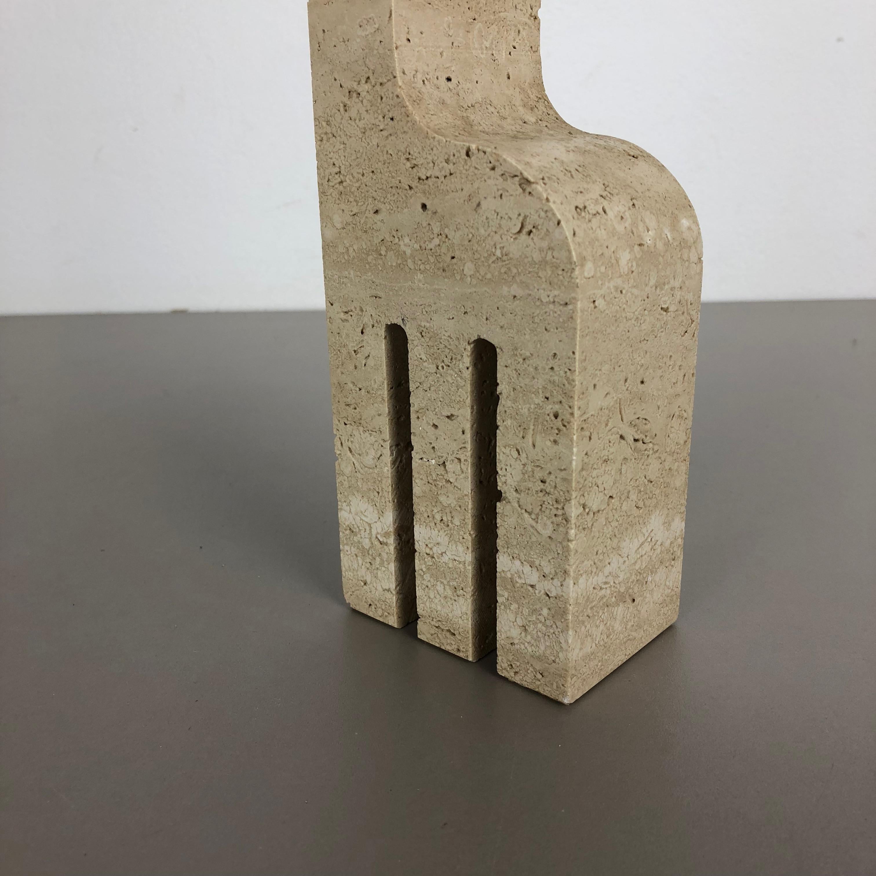 Modernist Travertine Marble Giraffe Figure by Fratelli Mannelli, Italy, 1970s 5