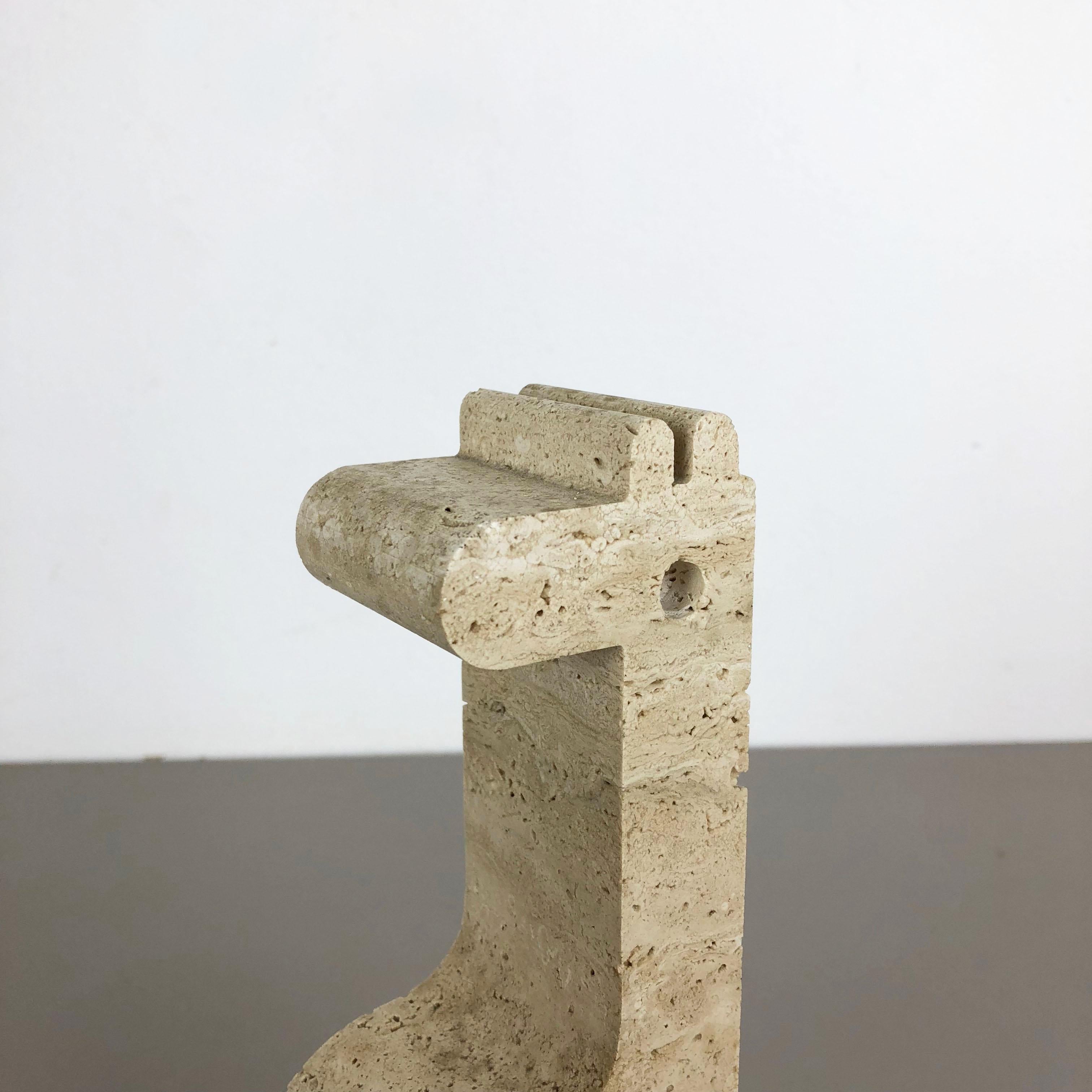 Italian Modernist Travertine Marble Giraffe Figure by Fratelli Mannelli, Italy, 1970s