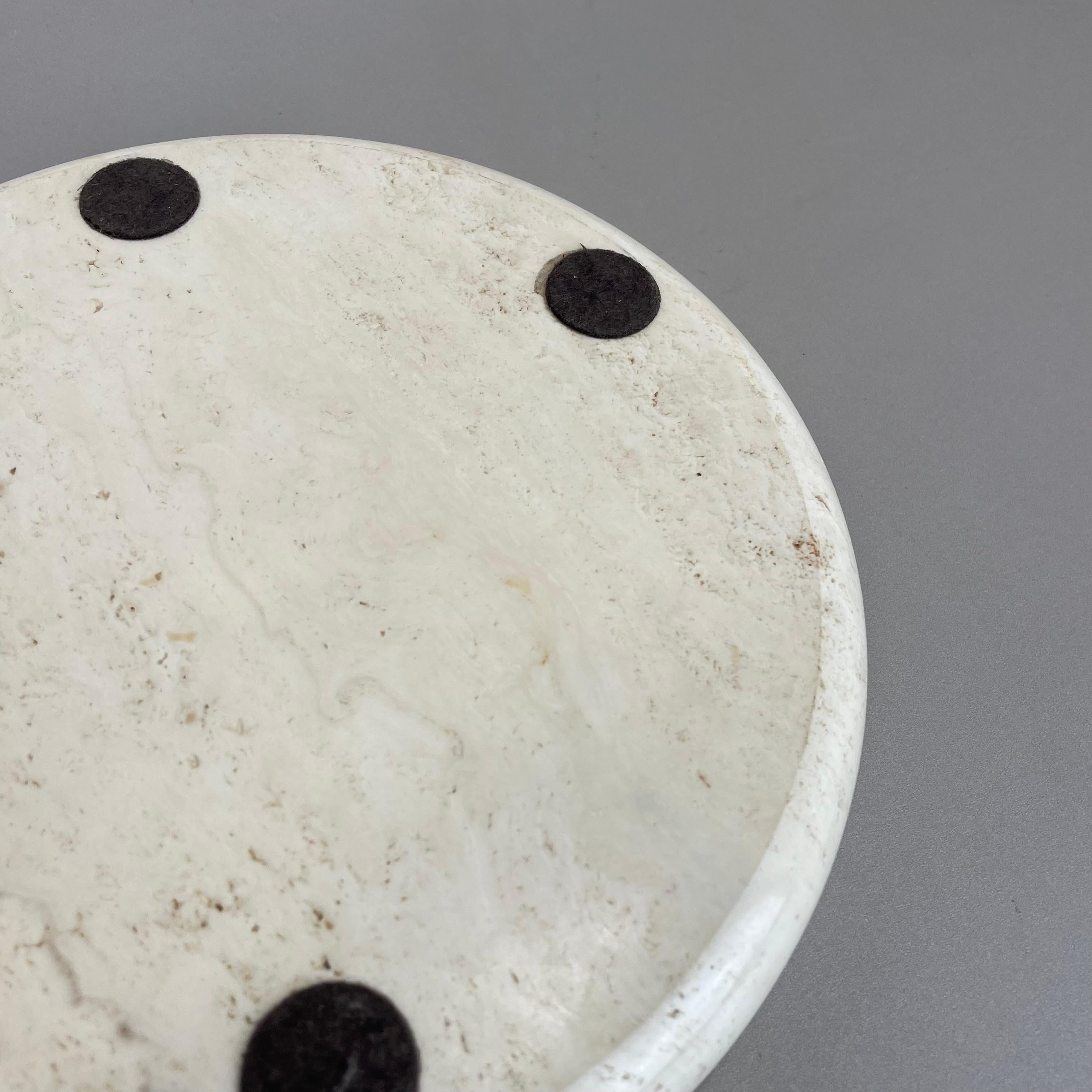 Modernist Travertine Marble plate Element Fratelli Mannelli attrib., Italy, 1970 10