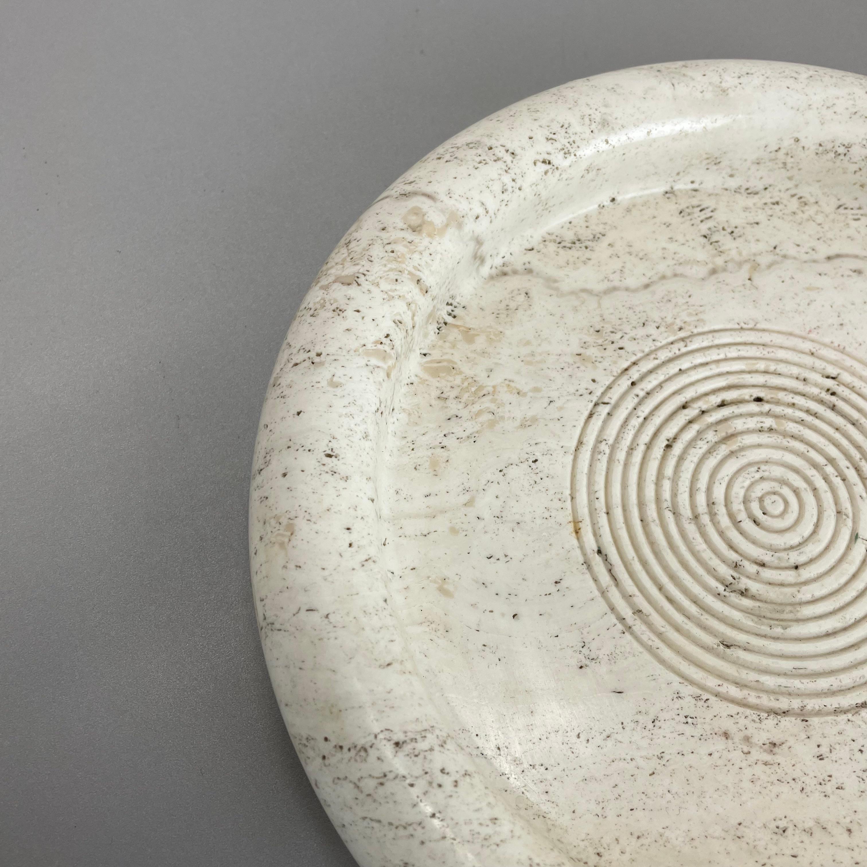 Modernist Travertine Marble plate Element Fratelli Mannelli attrib., Italy, 1970 In Good Condition In Kirchlengern, DE