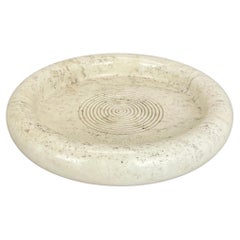 Modernist Travertine Marble plate Element Fratelli Mannelli attrib., Italy, 1970