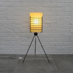 Lampadaire moderne Trema Industri Texopla, trépied, Suède, années 1950