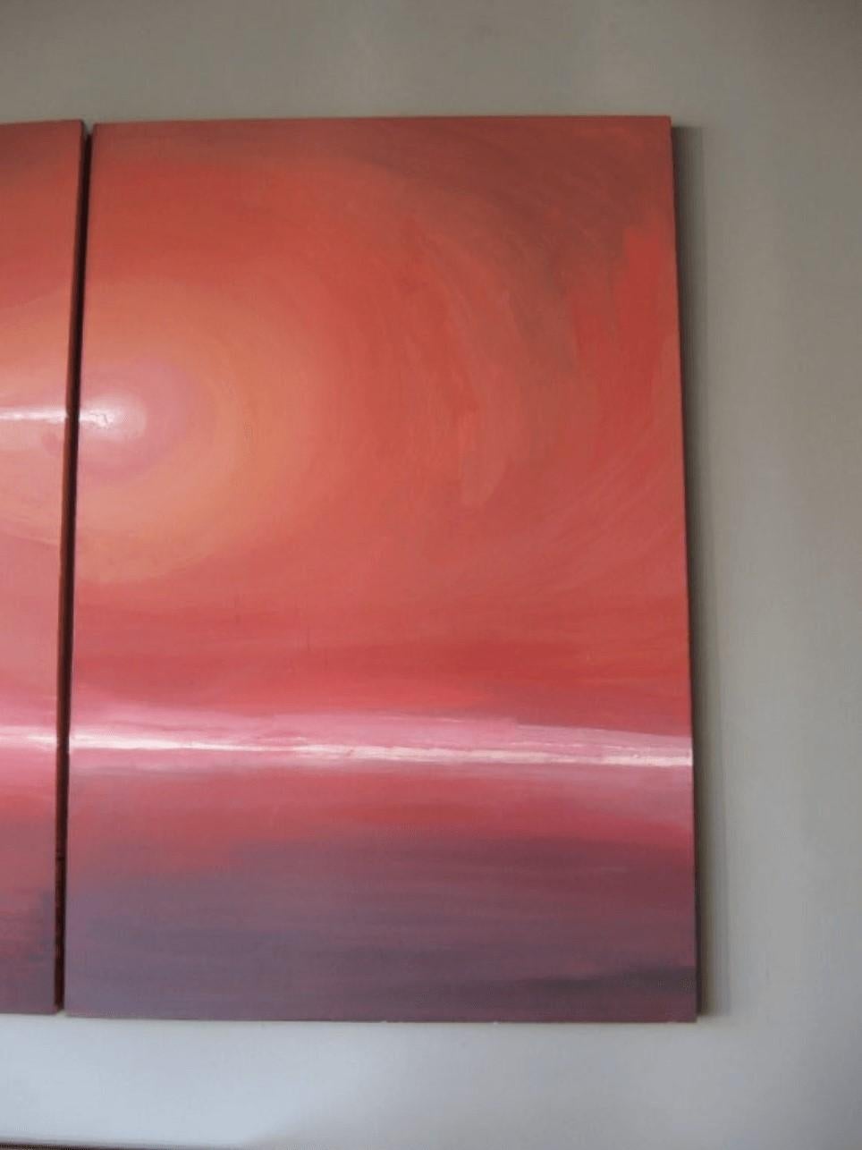 Modernist Triptych Oil on Canvas For Sale 2