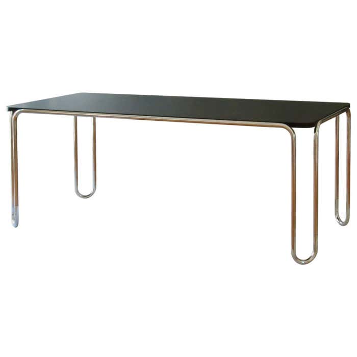 Modernist Ultra-Thin Tubular-Steel Table by GMD Berlin, Customizable ...