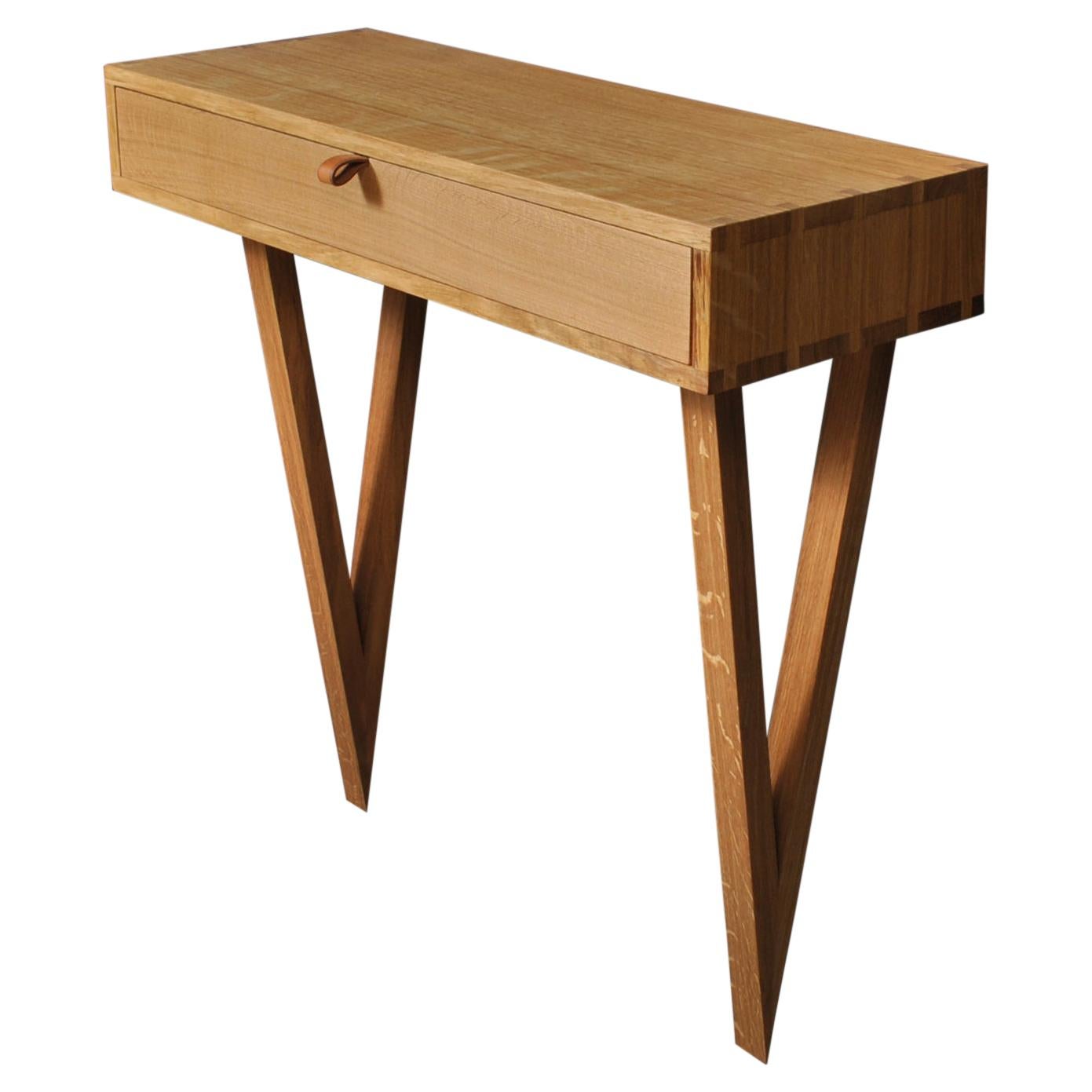 Tavolo da salotto consolle artigianale, Oak inglese