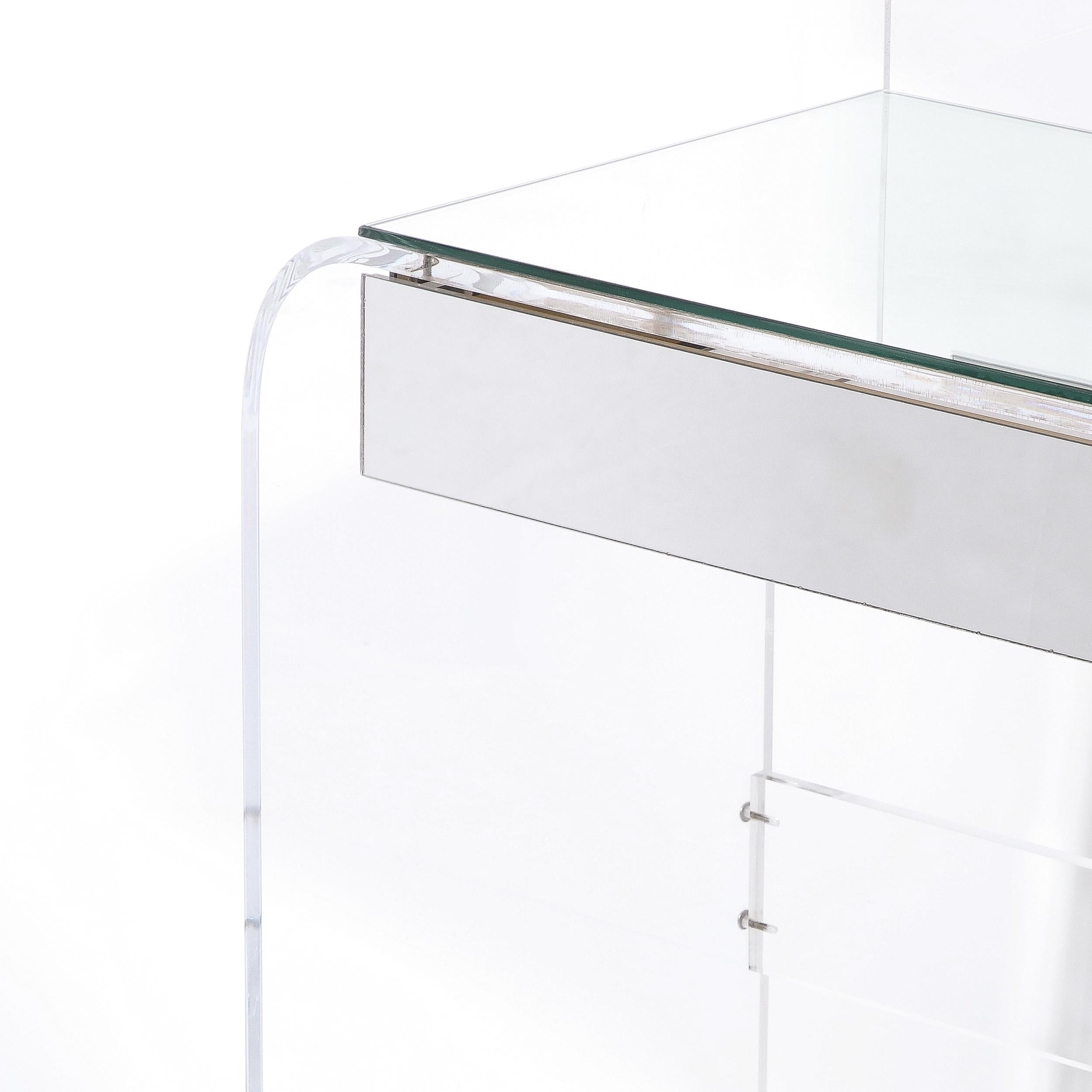 lucite vanity table