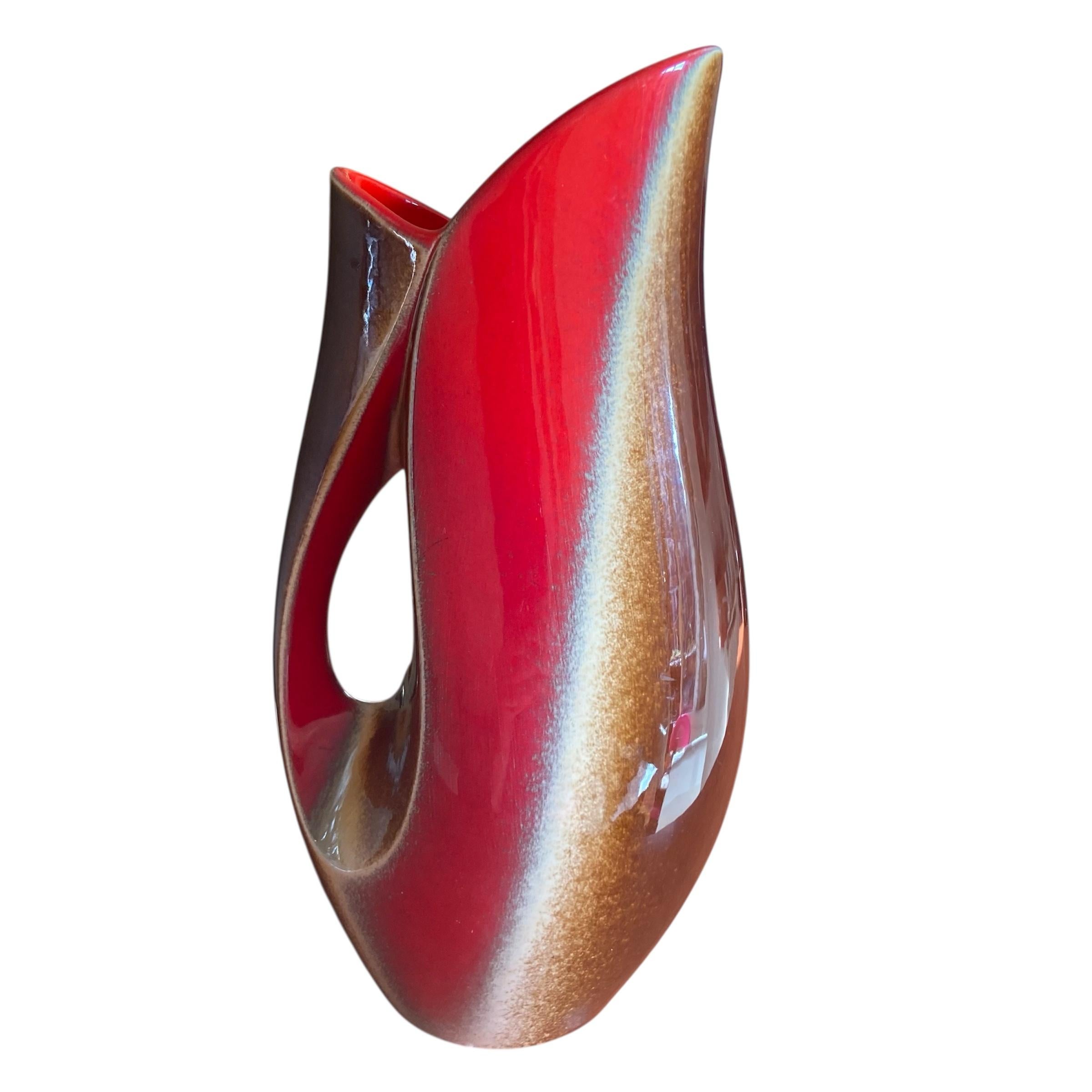 French Modernist Vase Pitcher Verceram France, 1950s For Sale
