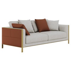 Modernist Verve Sofa with Rich Metal Legs